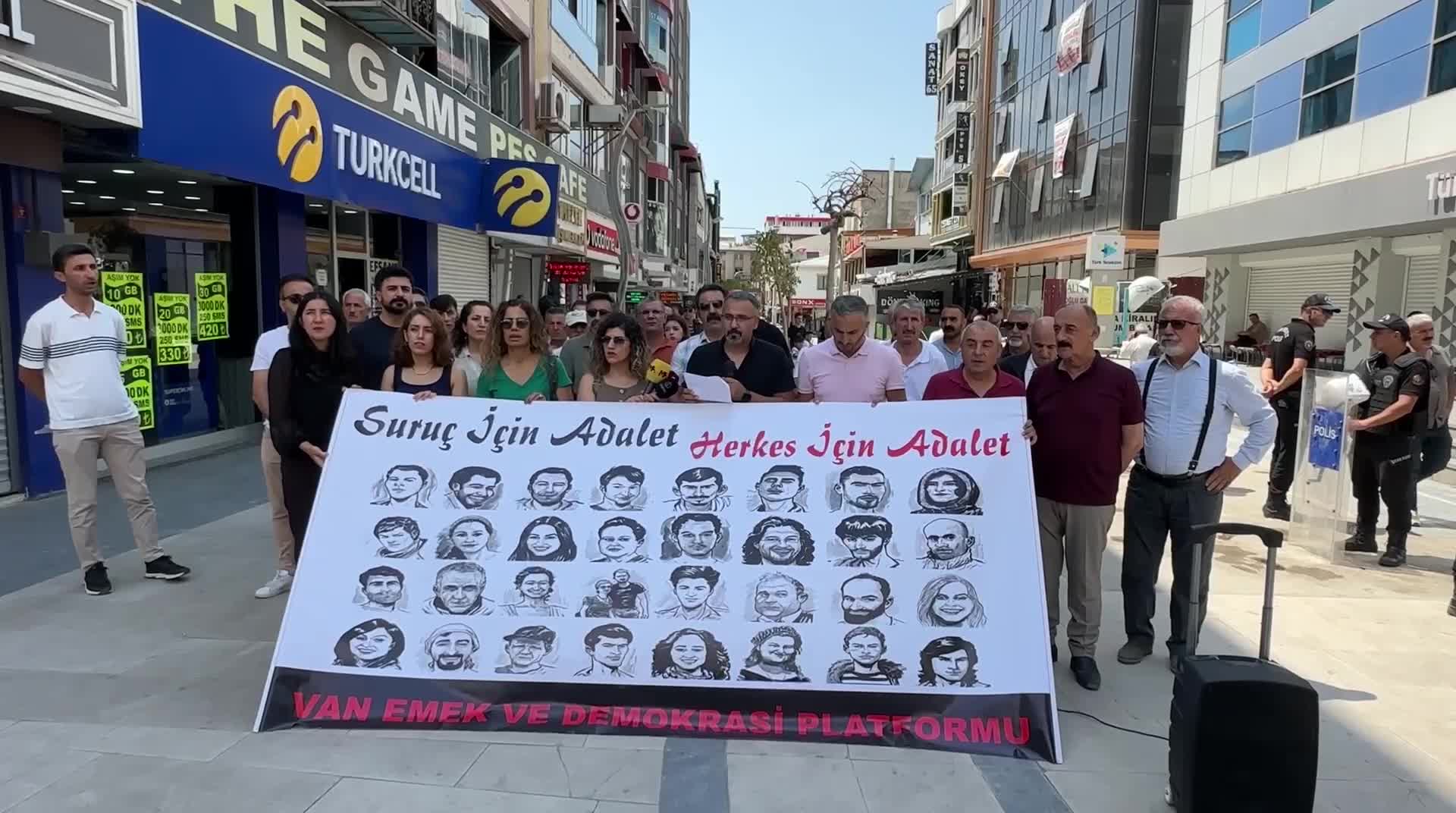 Van’da Suruç katliamı anması: “Suruç için adalet, herkes için adalet"