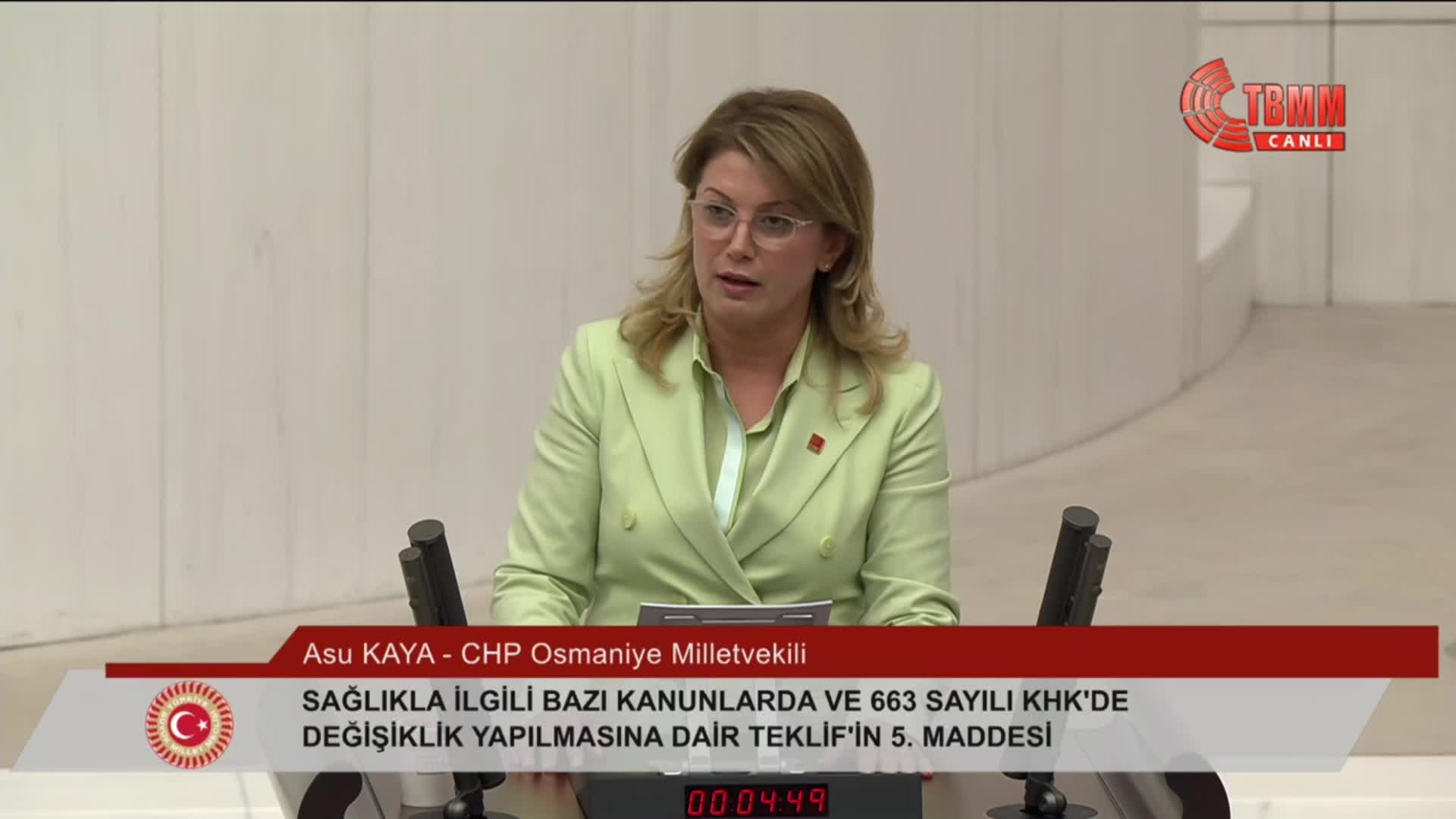 TBMM Genel Kurulu... CHP'li Çan: Siz önce yenidoğanda ölümleri engelleyin, sonra gelin tıbbi keneviri konuşalım