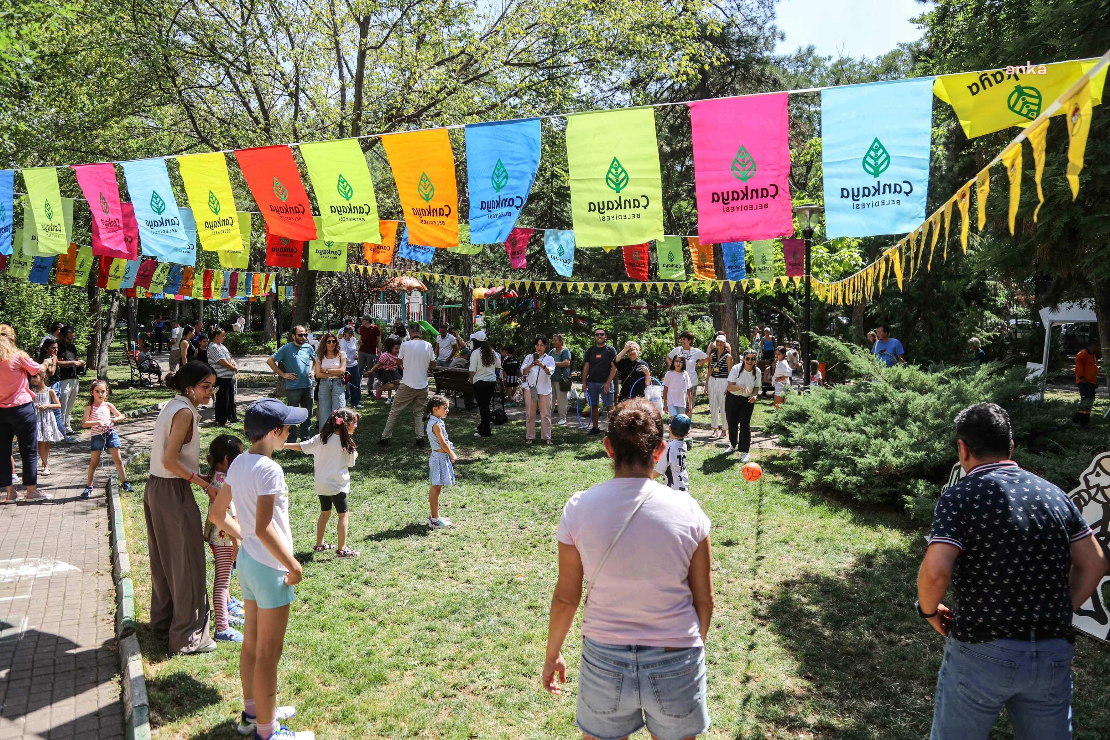 Çankaya'da düzenlenen "Cin Ali Sokak Oyunları Şenliği"ne yoğun ilgi