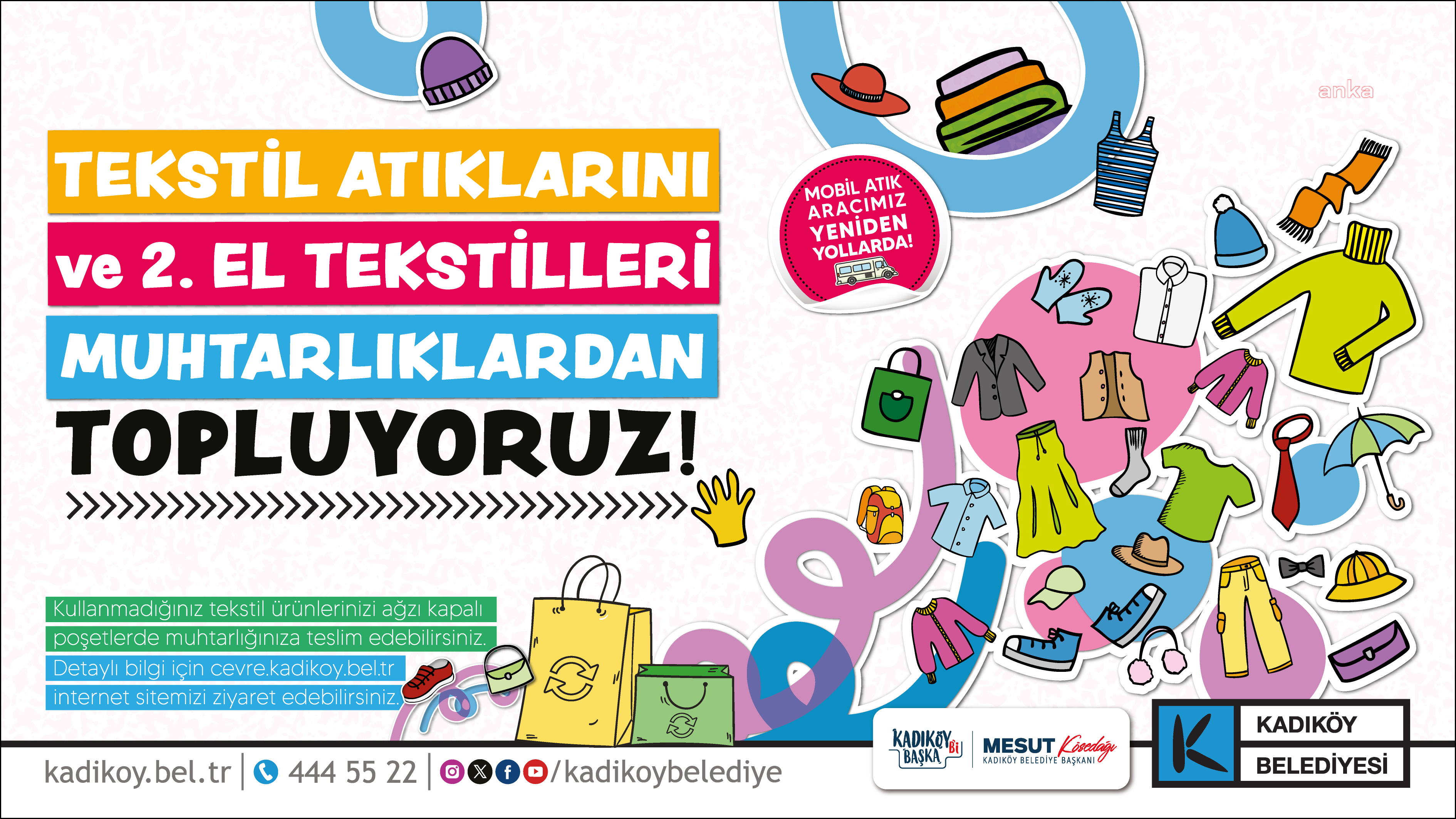 Kadıköy Belediyesi, tekstil atıklarını muhtarlıklardan toplamaya başladı