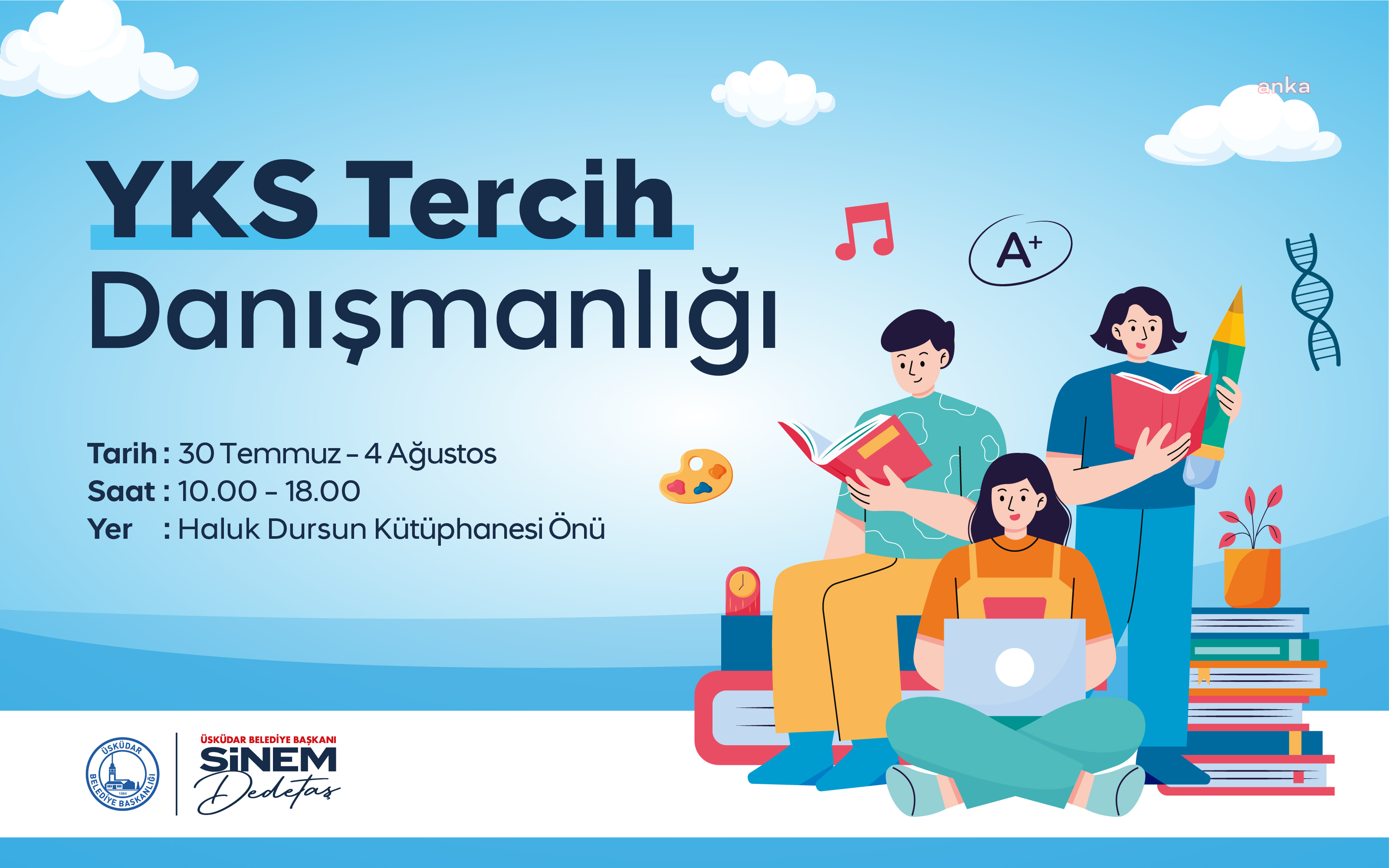 Üsküdar Belediyesi'nden ücretsiz YKS tercih danışmanlığı hizmeti