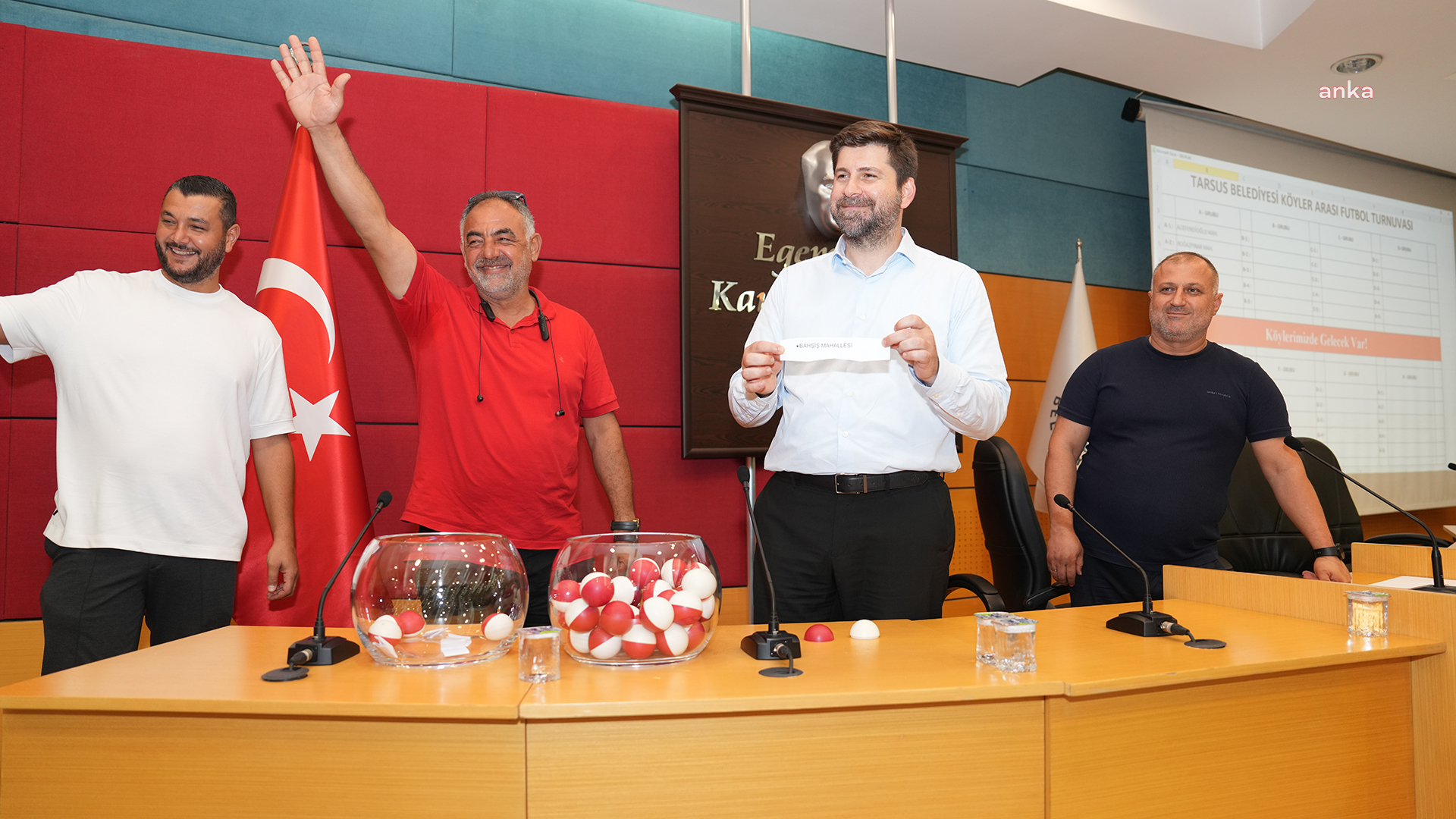 Tarsus’ta Köyler Arası Futbol Turnuvası'nda kura heyecanı