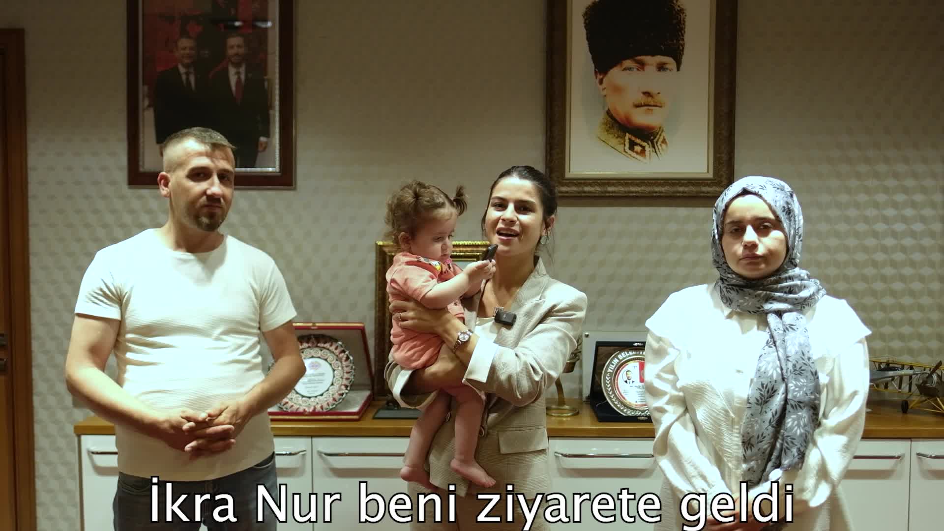 Ceyhan Belediye Başkan Vekili Yıldız'dan SMA hastası İkranur'a doğum günü sürprizi