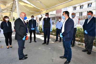 TUNÇ SOYER'DEN ÇALIŞANLARINA MORAL ZİYARETİ