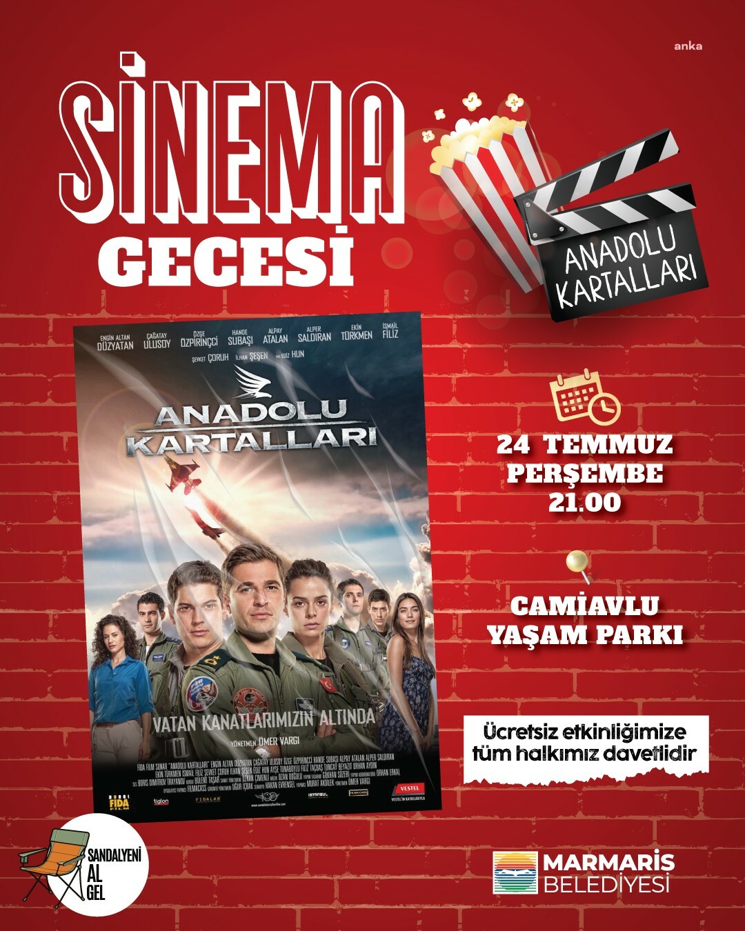 Marmaris'te yaz akşamları sinema ile renklenecek
