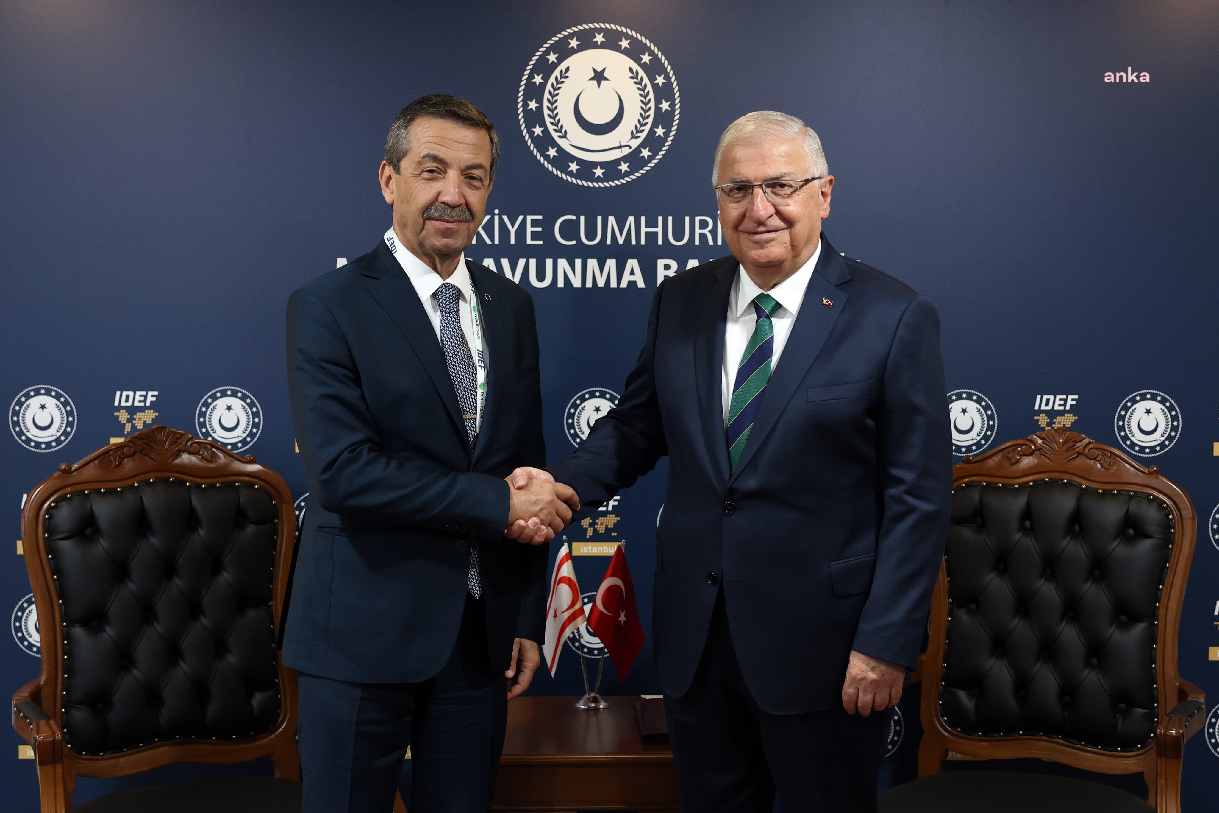 Bakan Güler, KKTC Dışişleri Bakanı Ertuğruloğlu ile görüştü