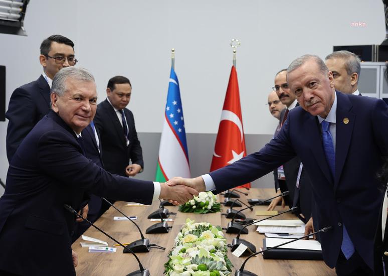 Cumhurbaşkanı Erdoğan, Özbekistan Cumhurbaşkanı Mirziyoyev ile telefonda görüştü