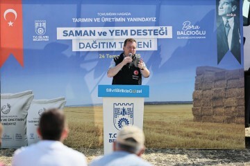 Silivri Belediyesi’nden hayvan üreticisine 5 milyon TL’lik yem ve saman desteği