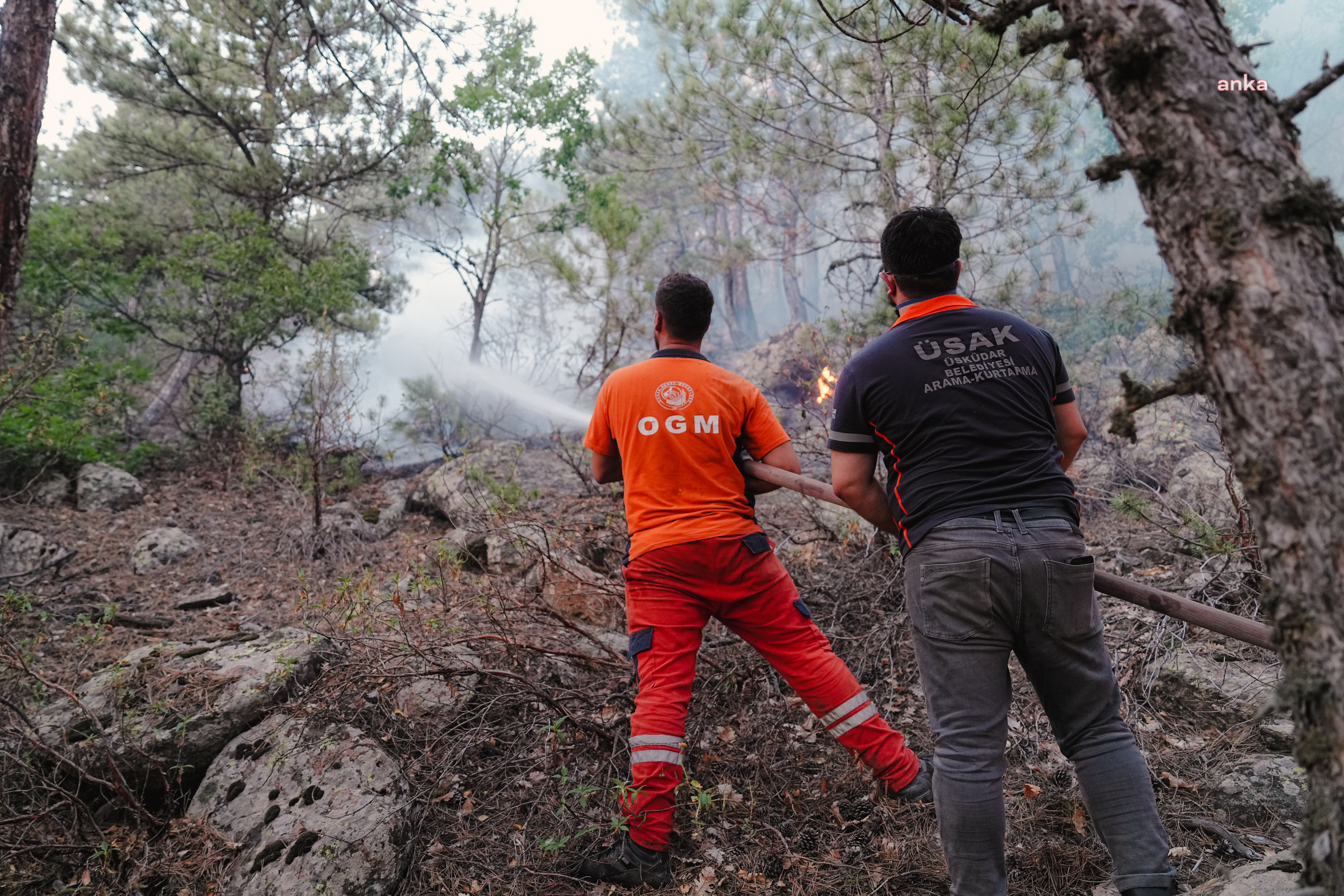 Üsküdar Belediyesi'nden Eskişehir’deki yangına müdahaleye destek