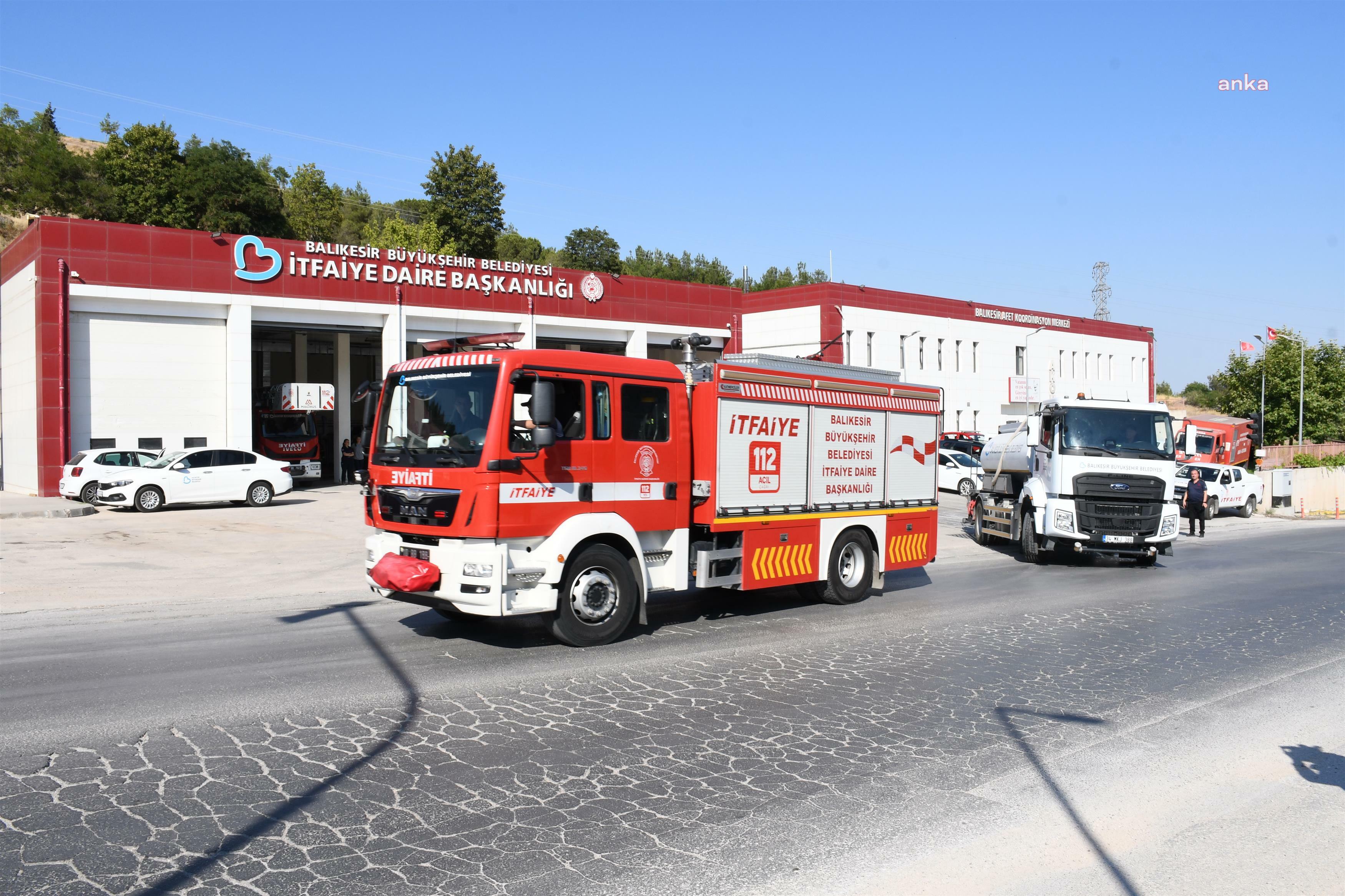 Balıkesir Büyükşehir Belediyesi İtfaiyesi’nden Sakarya’ya destek