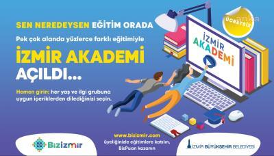 BÜYÜKŞEHİR, İZMİR AKADEMİ ONLINE EĞİTİM PORTALINI AÇTI