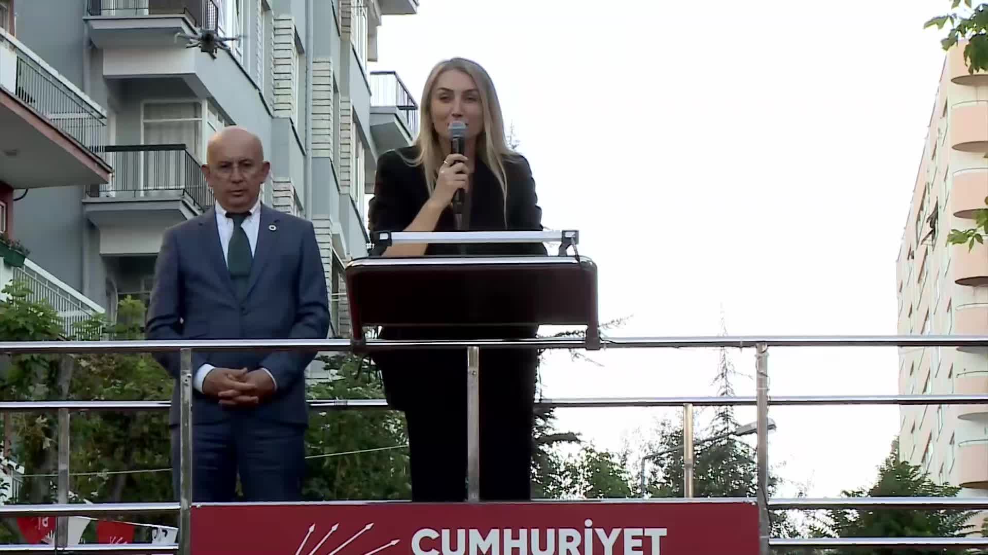 CHP'nin Cumhurbaşkanlığı Aday Ofisi açılıyor...Dilek İmamoğlu: Bugün burada hep beraber haykırıyoruz, evet adalet, hukuk, özgürlük istiyoruz