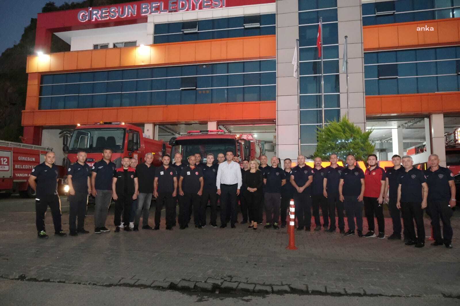 Giresun İtfaiyesi, Karabük'te yangın söndürme çalışmalarına destek verecek
