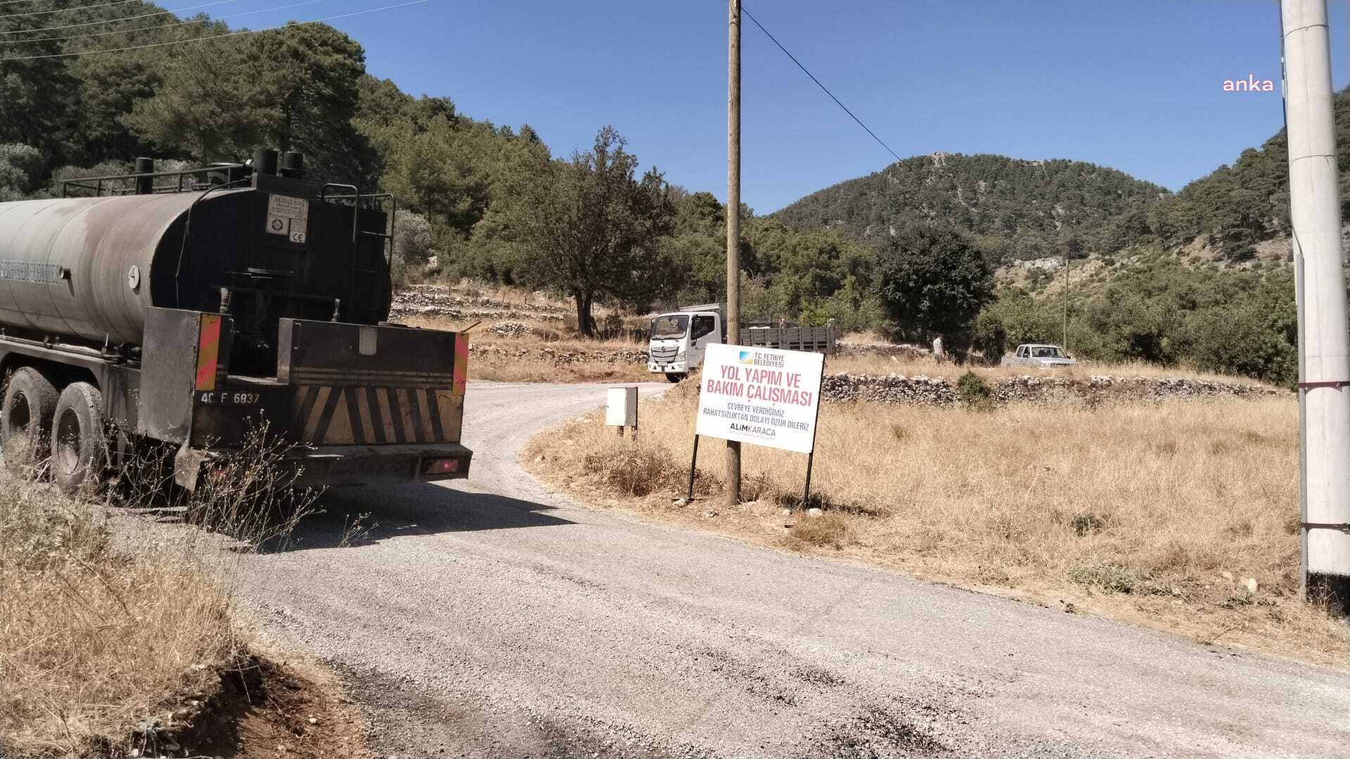 Fethiye Belediyesi’nden Kızılbel Mahallesi’nde yoğun mesai