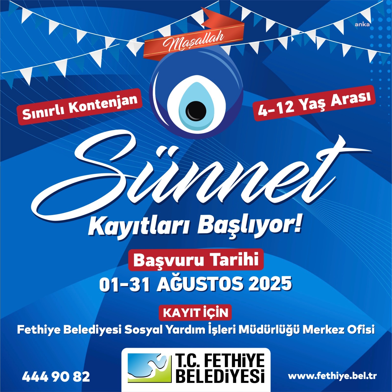 Fethiye Belediyesi'nden ücretsiz sünnet hizmeti