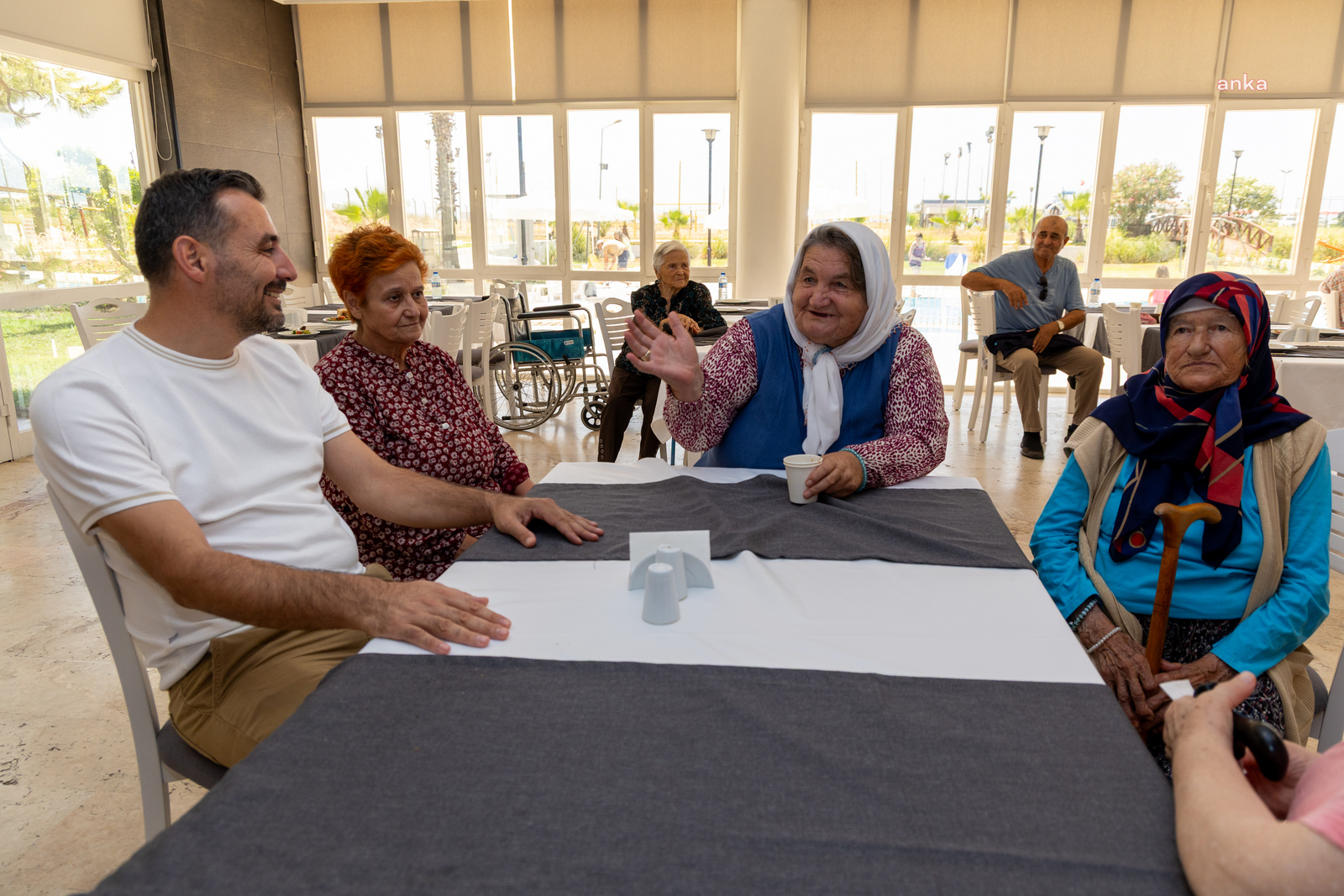 Manavgat Belediye Başkan Vekili Çiçek, huzurevi sakinleri ile bir araya geldi