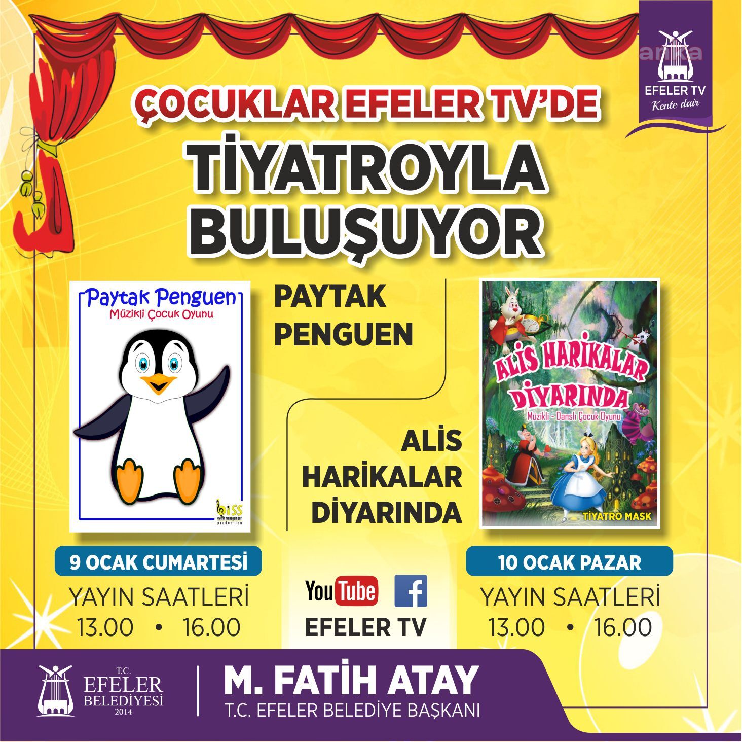 EFELER'DE ÇOCUKLARIN HAYATI TİYATROYLA RENKLENECEK