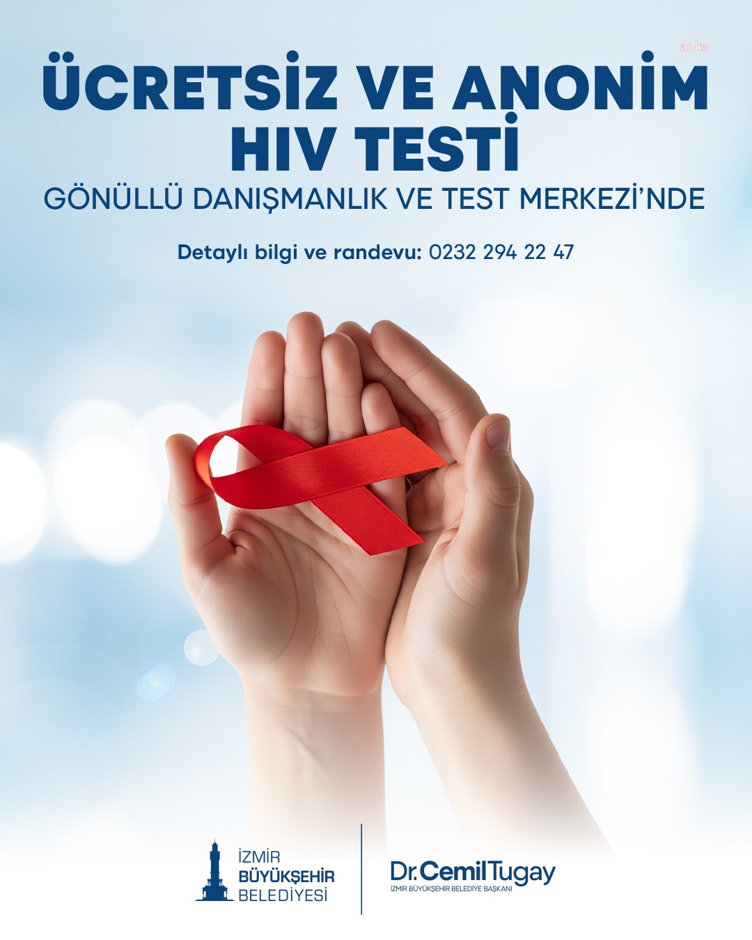 İzmir Büyükşehir Belediyesi’nden yurttaşlara HIV testi desteği