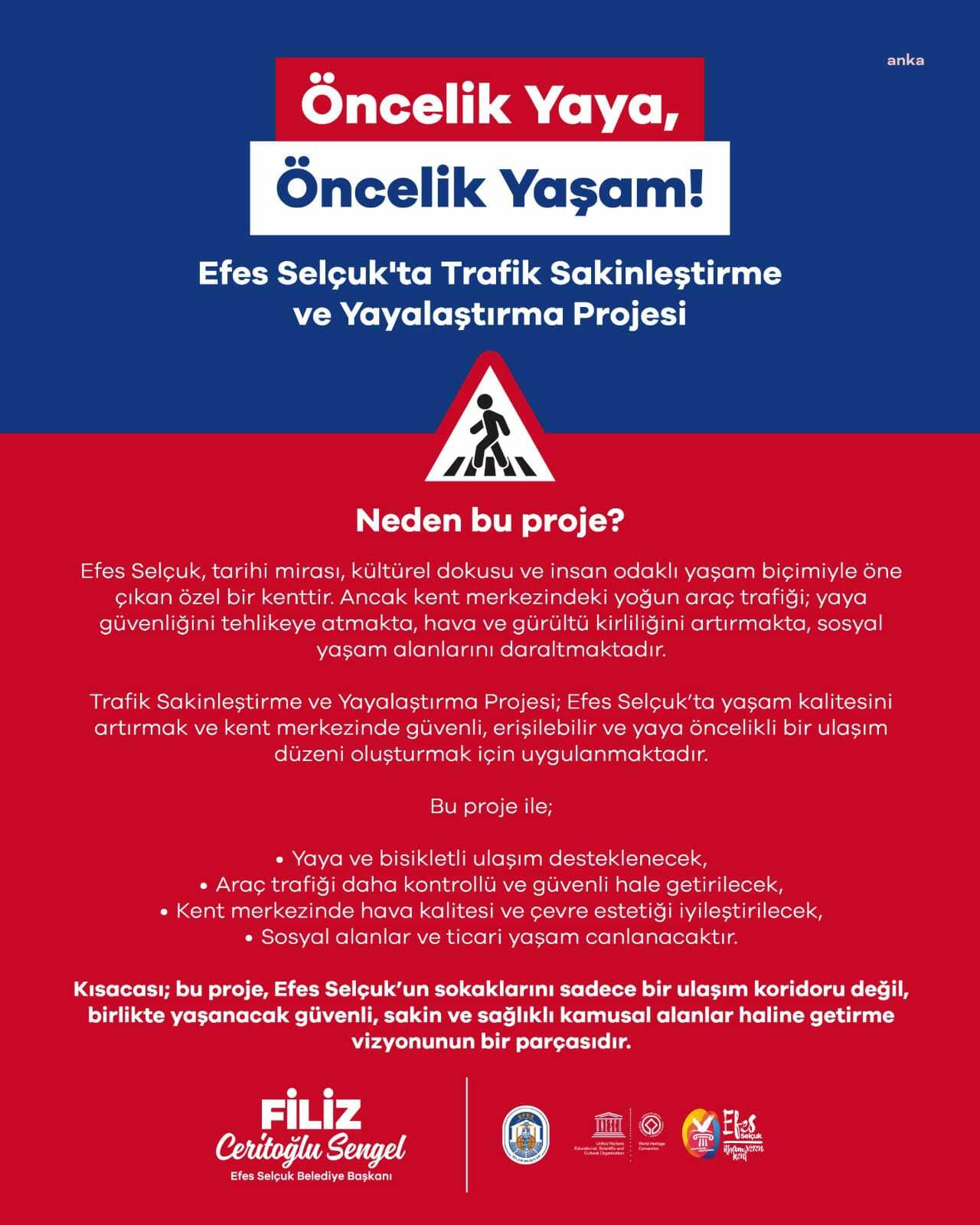 Efes Selçuk’ta yaya öncelikli ulaşım 18 Ağustos’ta başlıyor