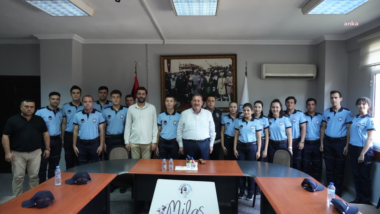 Milas Belediyesi'nde yeni  zabıta memurları görevlerine başladı