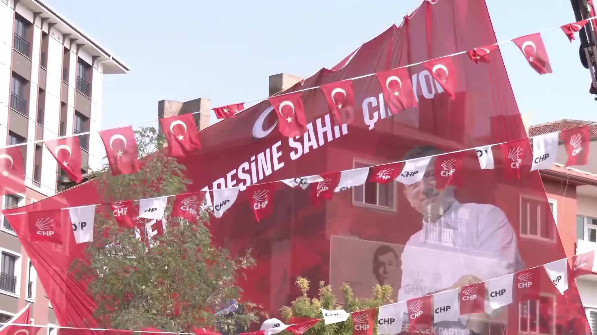 CHP'nin Aksaray'da düzenleyeceği "Millet İradesine Sahip Çıkıyor" mitingi hazırlıkları tamamlandı