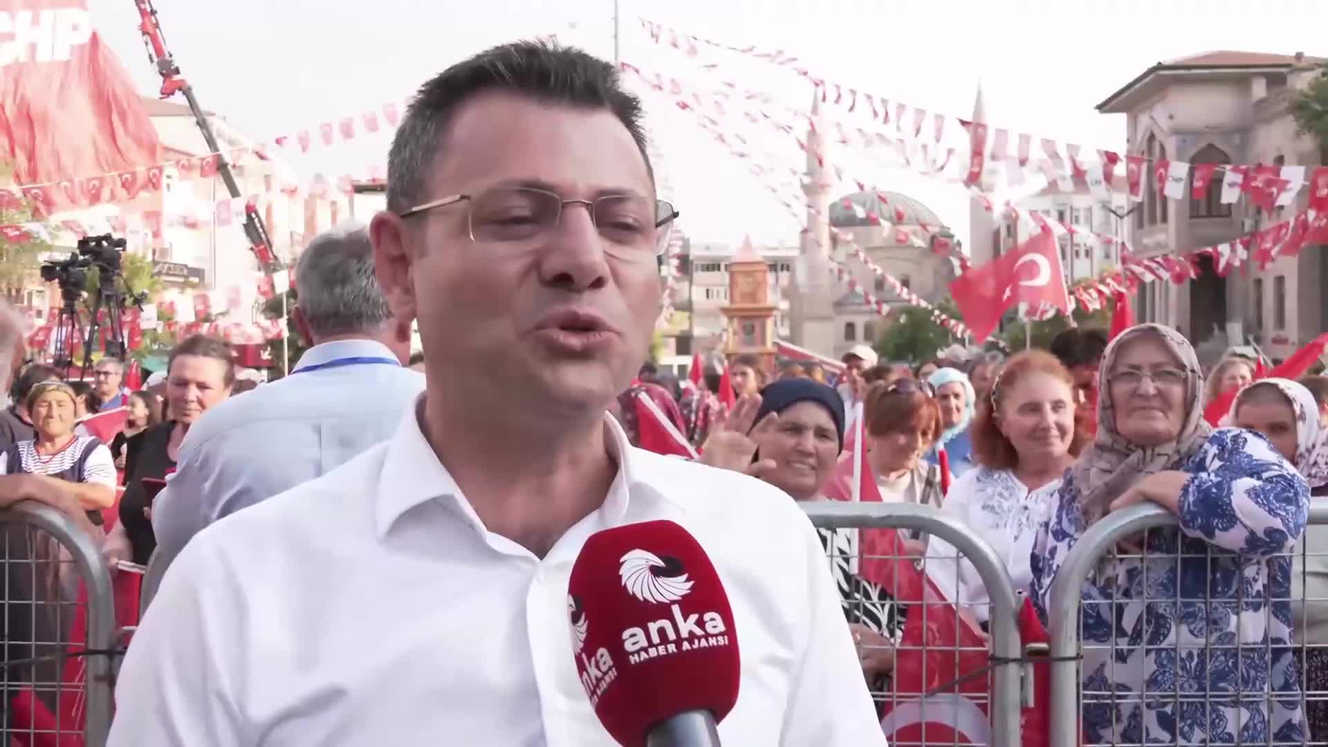 CHP'nin ''Millet İradesine Sahip Çıkıyor'' mitingi... CHP PM Üyesi Ali Abbas Ertürk: Artık bugünkü mitingden sonra da iktidar için tehlike çanları çalmaya devam edecek
