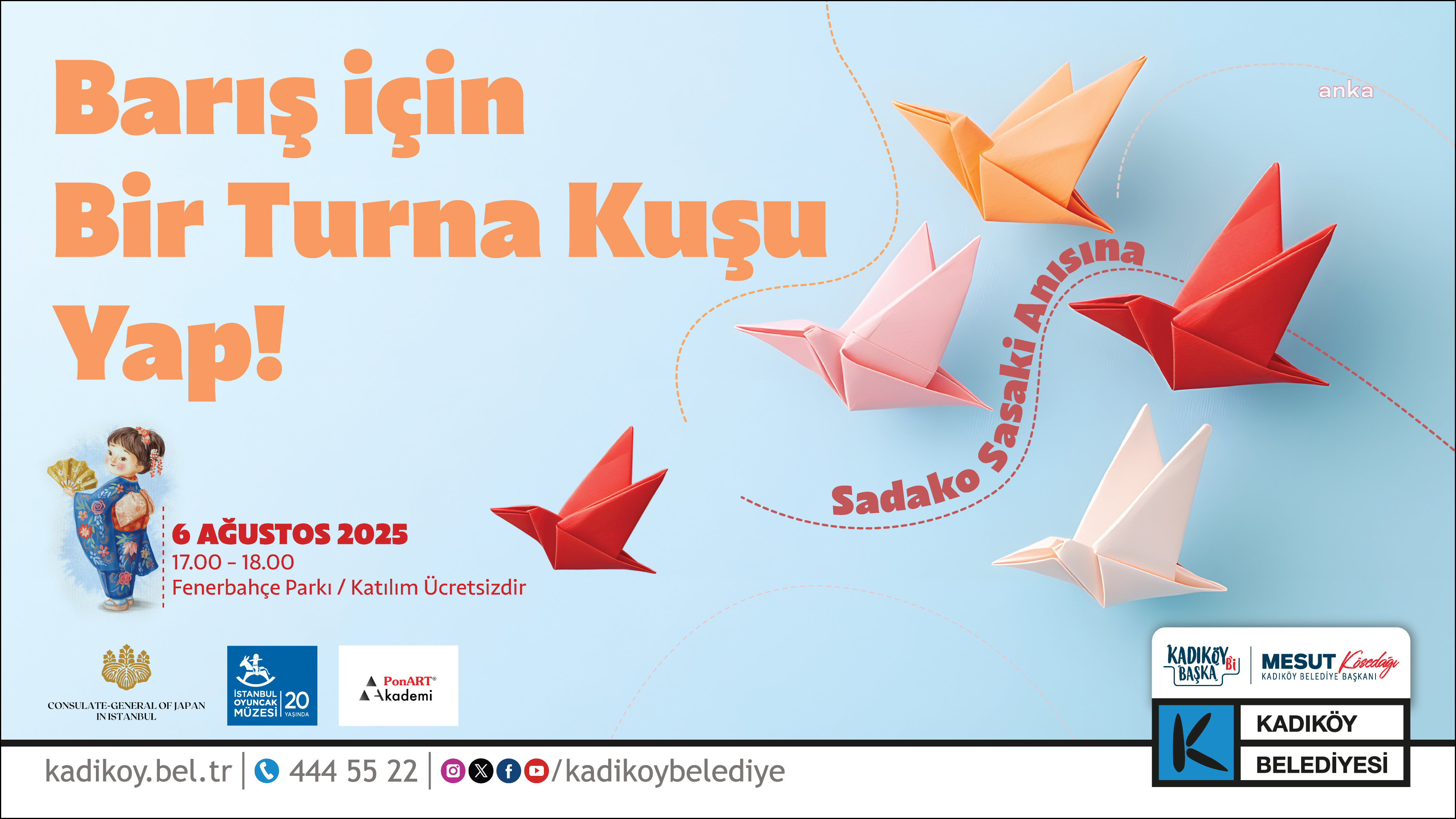 Kadıköy’de “Barış İçin Sen de Bir Turna Kuşu Yap!” etkinliği