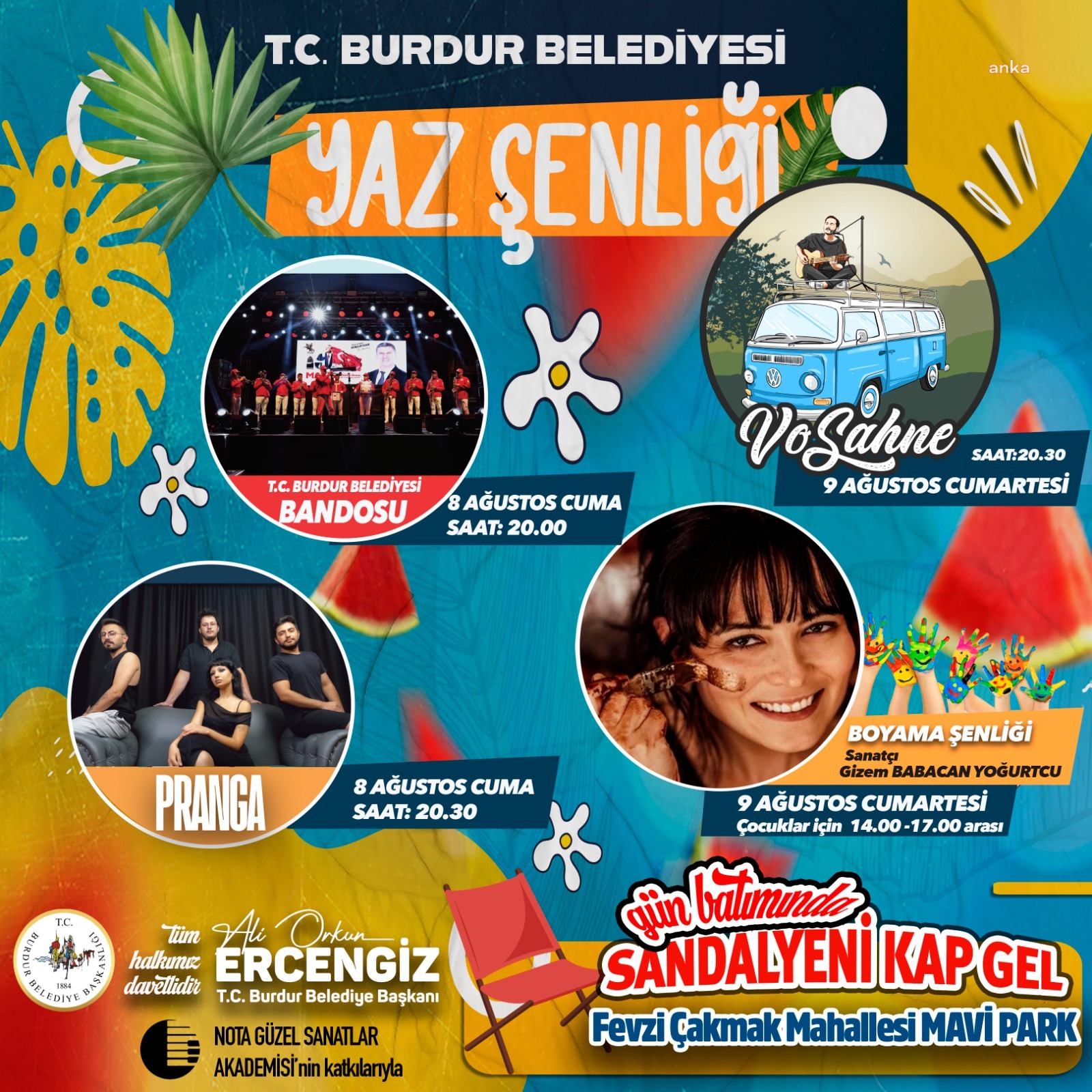 Burdur Belediyesi’nden yaza renk katacak şenlik