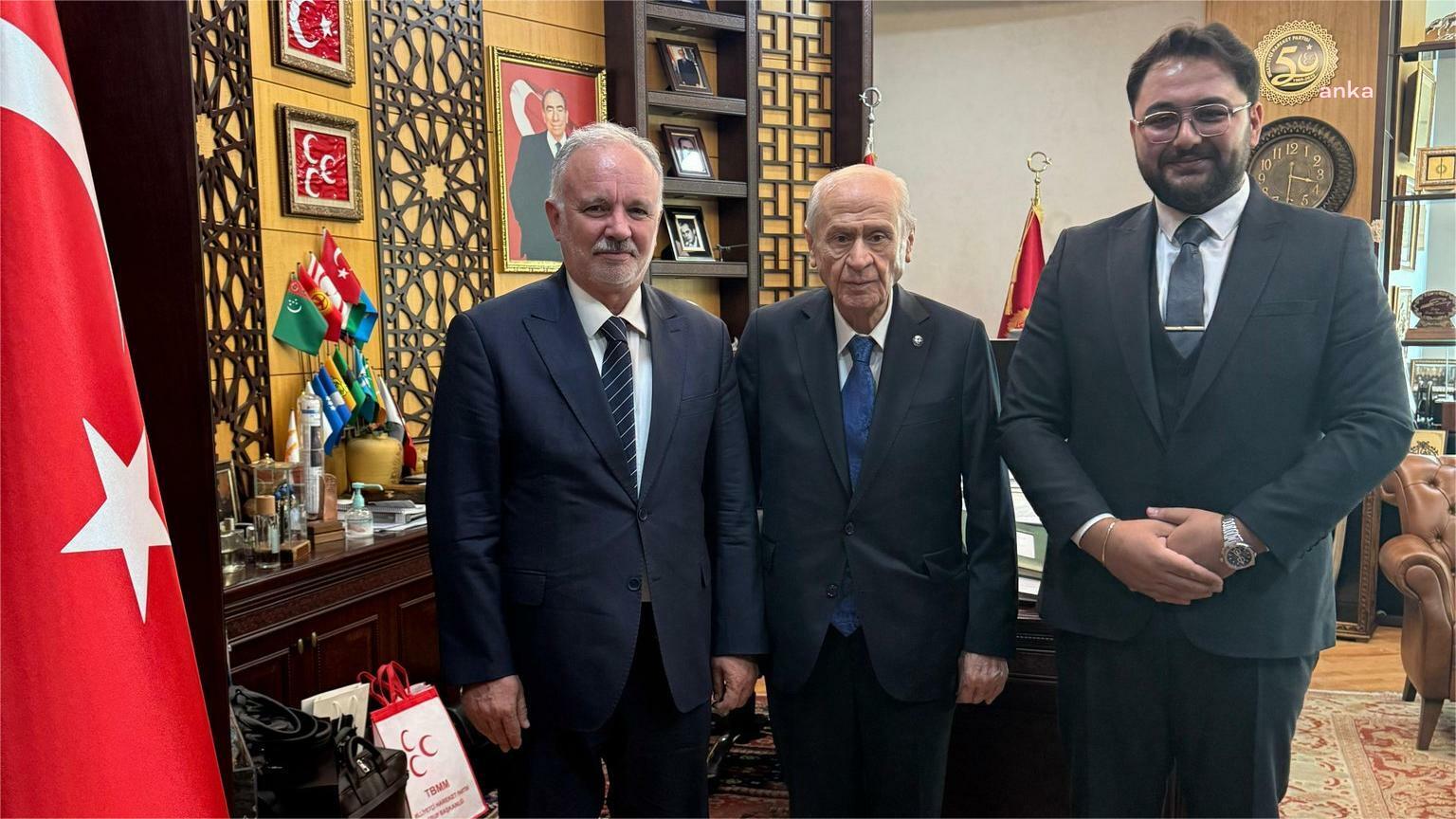 Kars eski milletvekili Ayhan Bilgen, Devlet Bahçeli'yi ziyaret etti