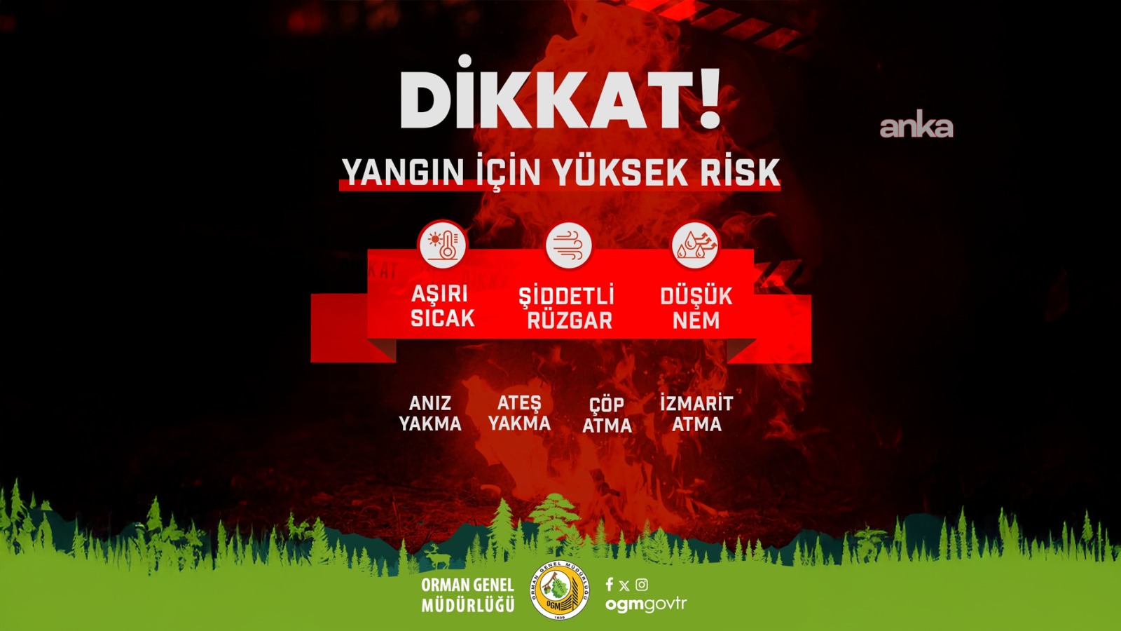 OGM’den "yüksek yangın riski" uyarısı