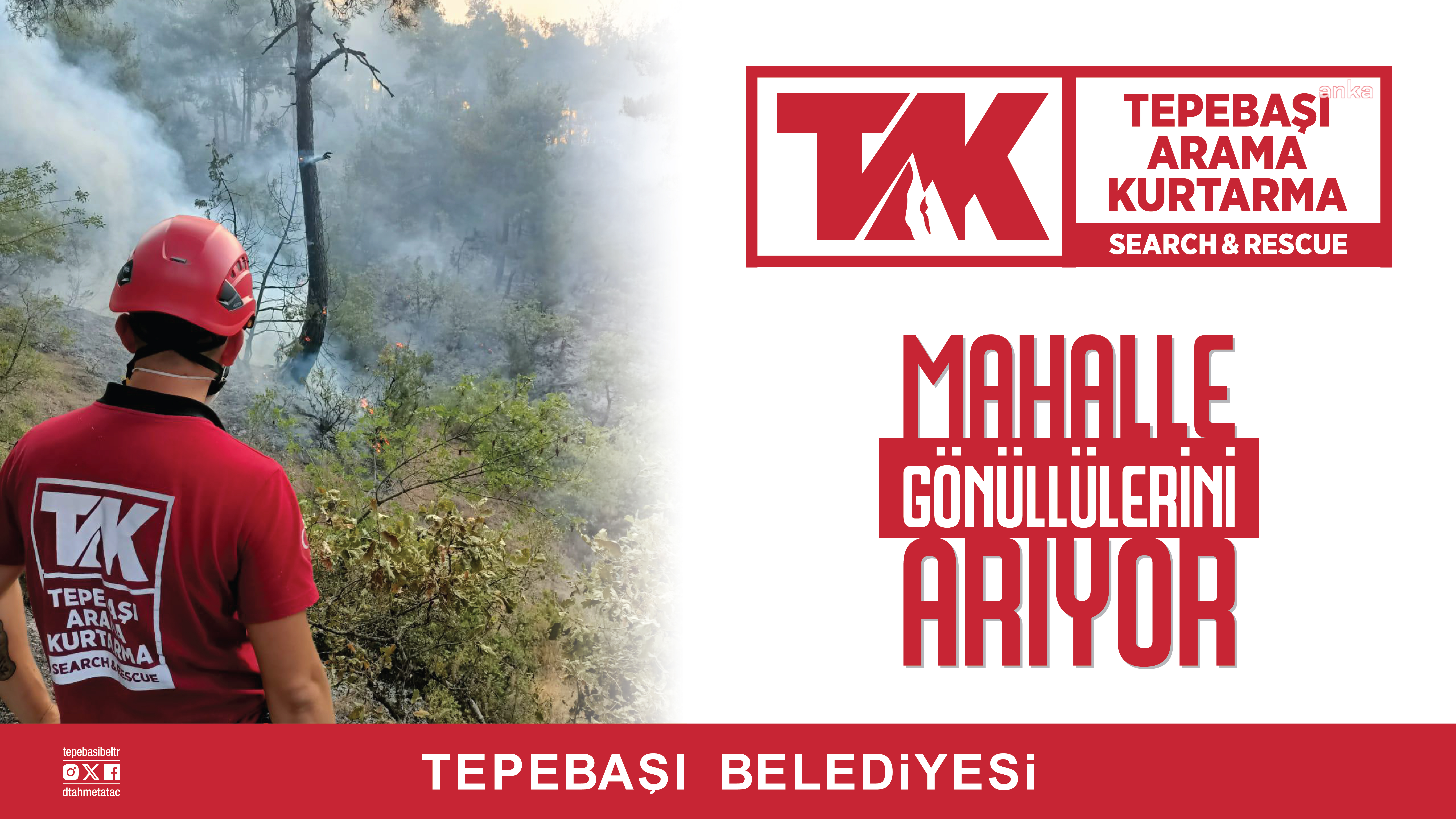 Tepebaşı Arama Kurtarma ekibi, yeni gönüllülerini arıyor