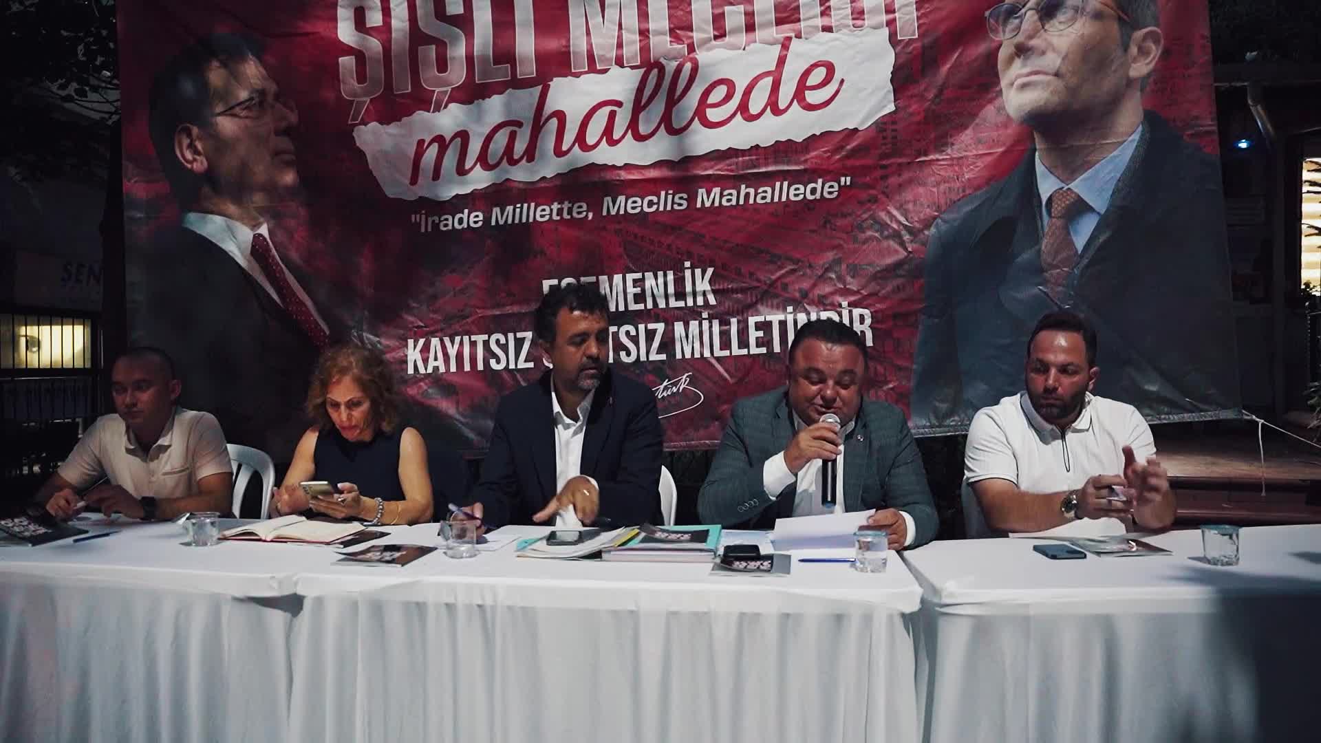 “İrade Millette, Meclis Mahallede” mahalle buluşmaları devam ediyor... Şişli Belediye Başkanı Şahan: “Ben dönene kadar Şişli size emanet”