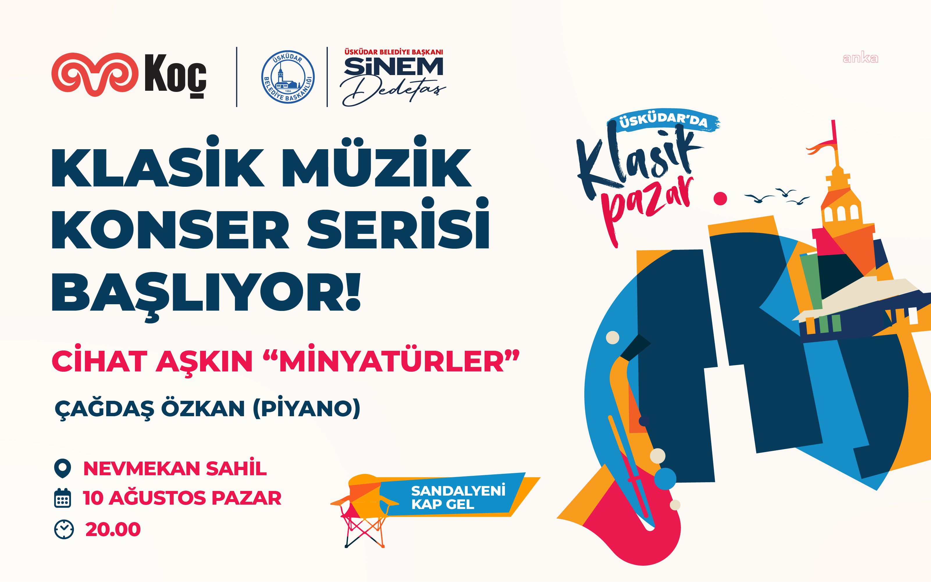 Üsküdar'da "Klasik Pazar" serisi, keman virtiözü Cihat Aşkın'ın konseriyle başlıyor