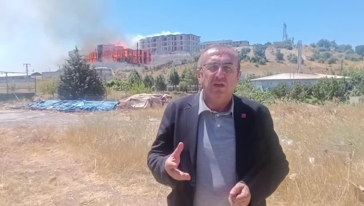 Kahramanmaraş'taki yangın... CHP Kahramanmaraş İl Başkanı Ünal Ateş: “Yangın çok büyük, şu an havadan ve karadan müdahale sürüyor”
