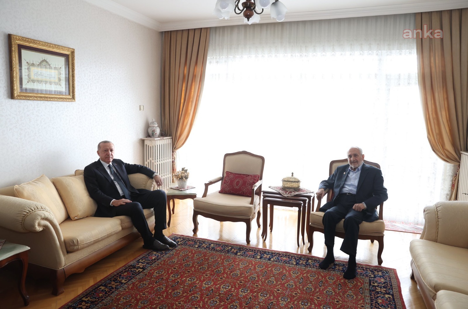 CUMHURBAŞKANI ERDOĞAN, SAADET PARTİSİ YÜKSEK İSTİŞARE KURULU BAŞKANI ASİLTÜRK'Ü ZİYARET ETTİ
