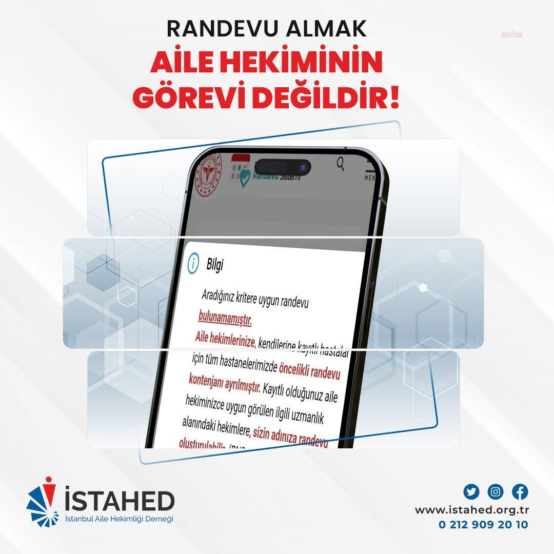 İstanbul Aile Hekimliği Derneğinden randevu sistemine tepki: “Aile Hekimleri ne sekreter ne de çağrı merkezidir”