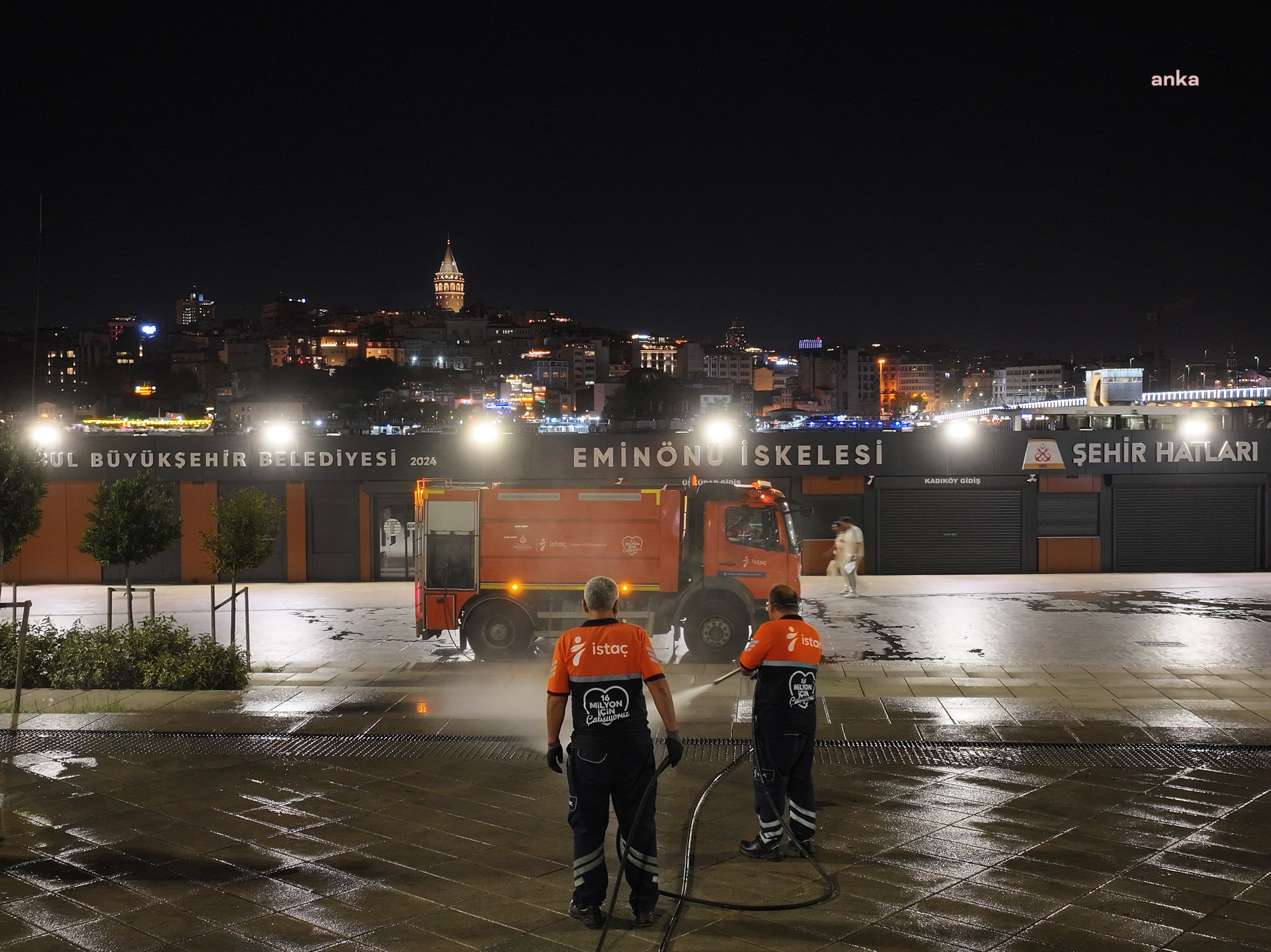 İSTAÇ, İstanbul'da temizlik hizmetlerini 7 gün 24 saat sürdürüyor