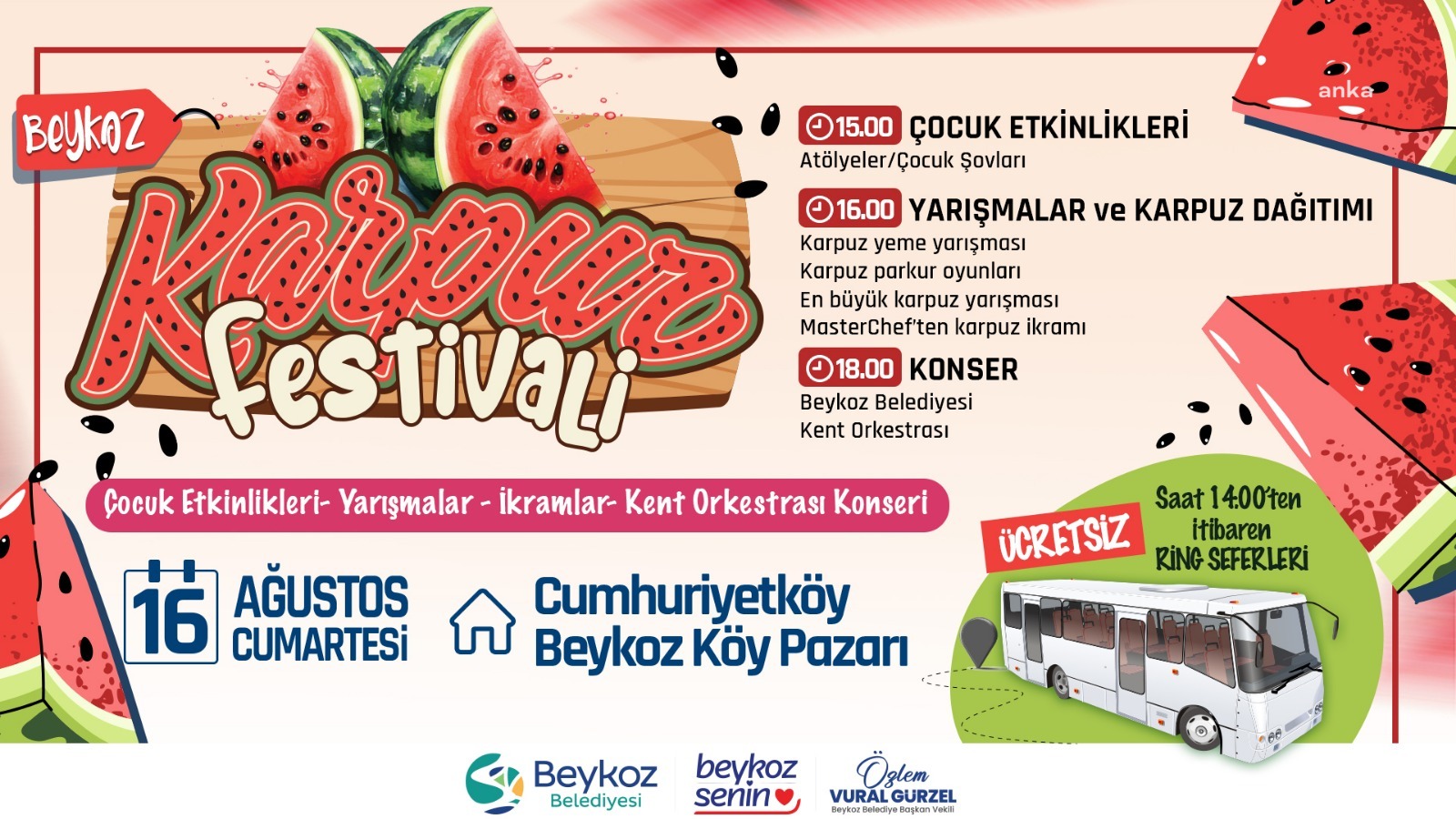 "Beykoz Karpuz Festivali" için geri sayım başladı