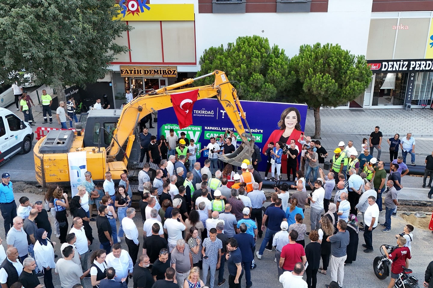Tekirdağ Büyükşehir Belediyesi, Çerkezköy’de 300 milyon liralık altyapı yatırımının temelini attı