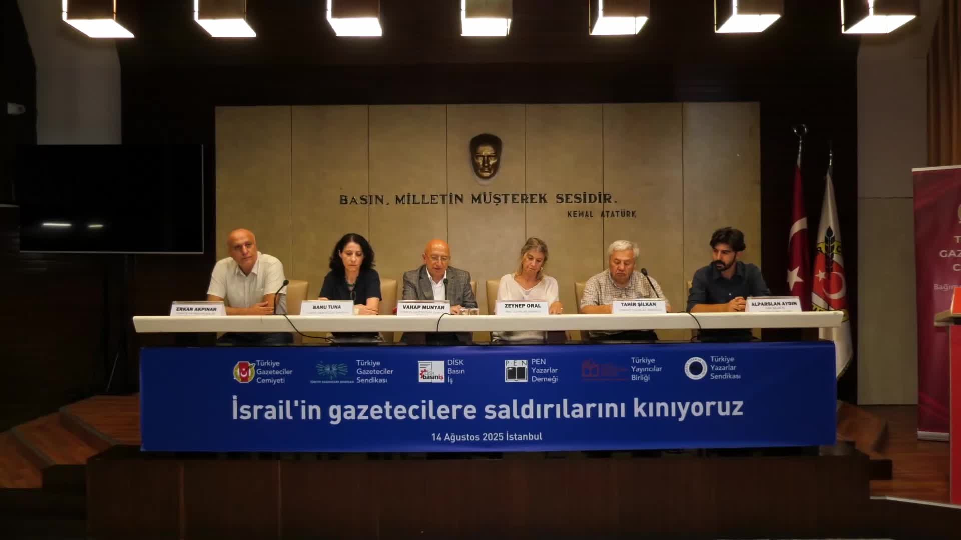 Basın meslek örgütleri: İsrail gazetecilere yönelik soykırımdan vazgeçmeli