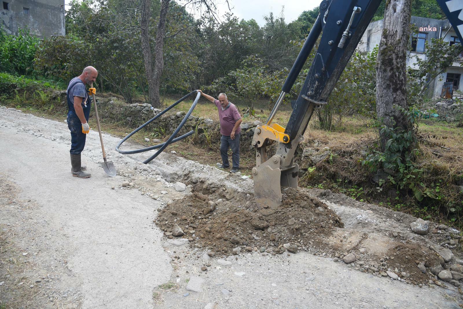 Giresun Belediyesi'nden Kayadibi Mahallesi'ne yeni içme suyu hattı