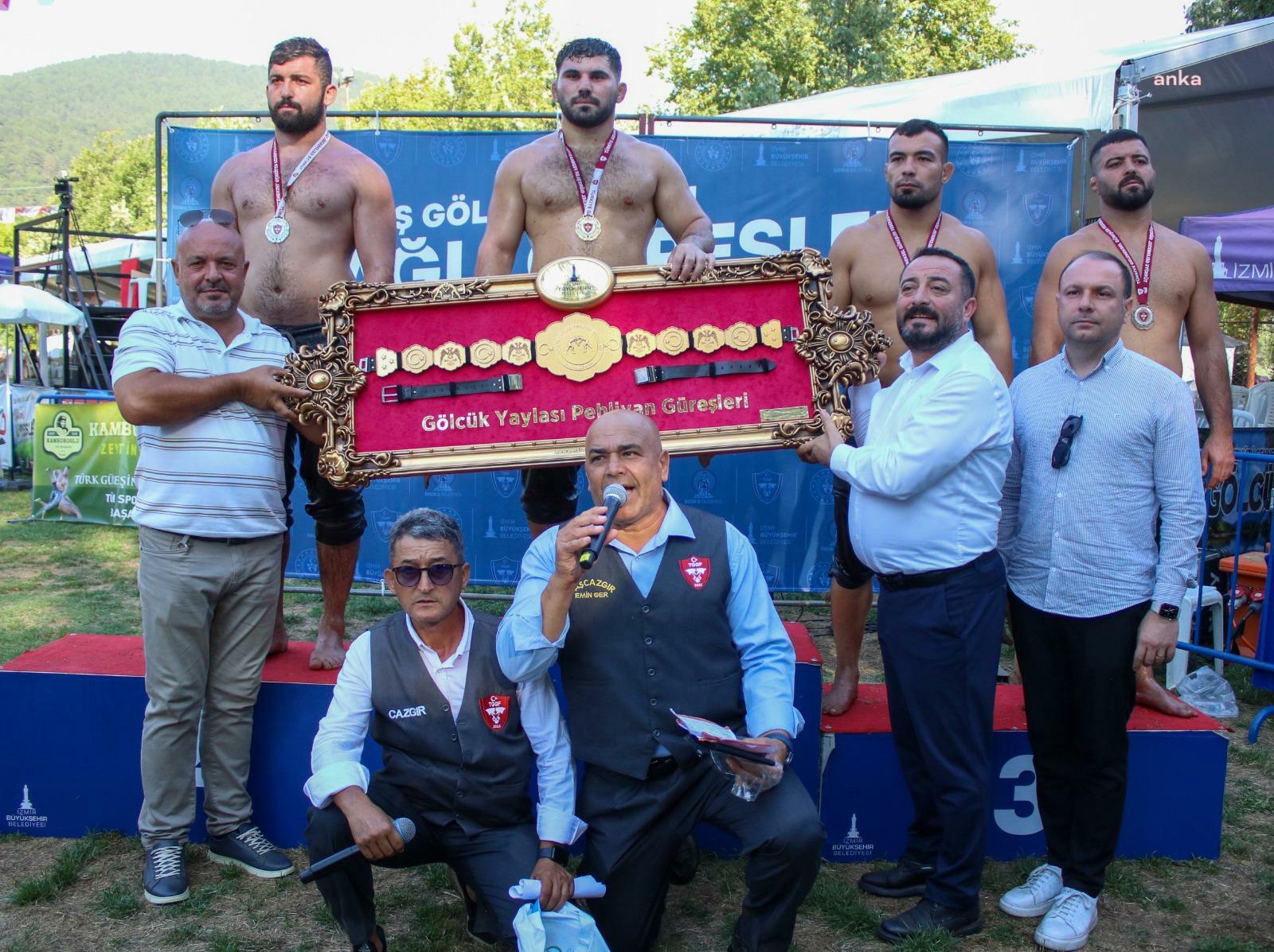 Ödemiş Gölcük Yaylası Yağlı Güreşleri’nde başpehlivan Erkan Taş oldu