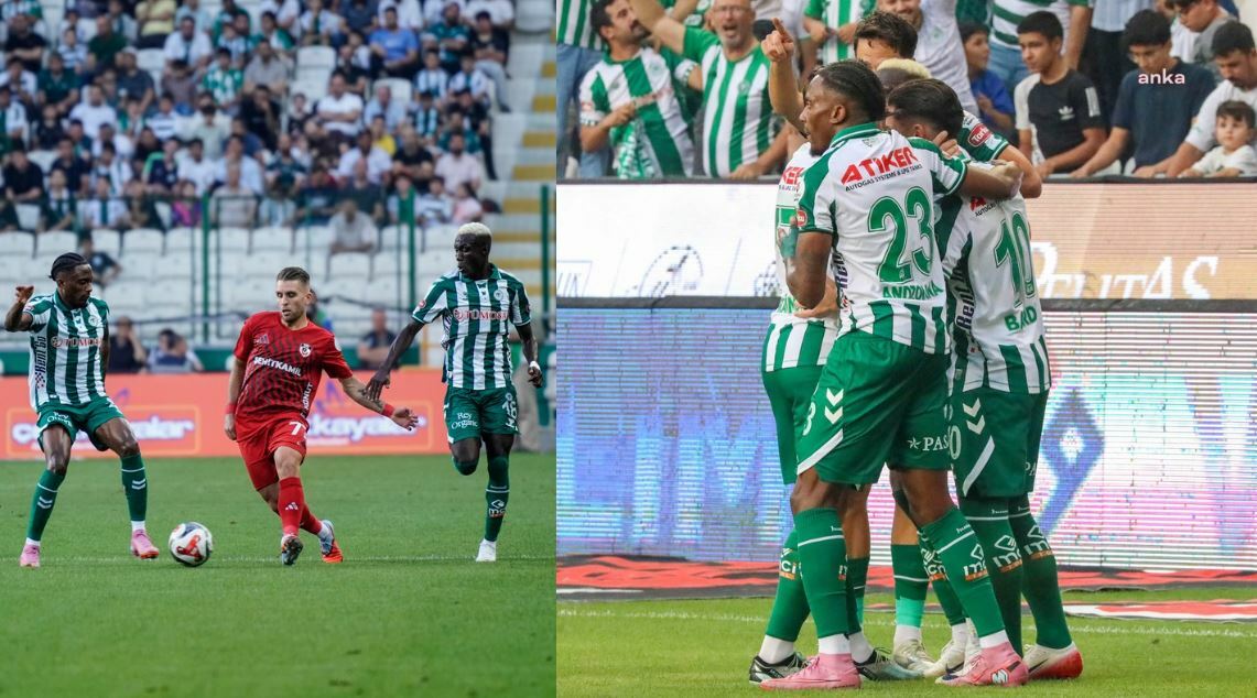 Konyaspor, Gaziantep karşısında 3 puanı 3 golle aldı