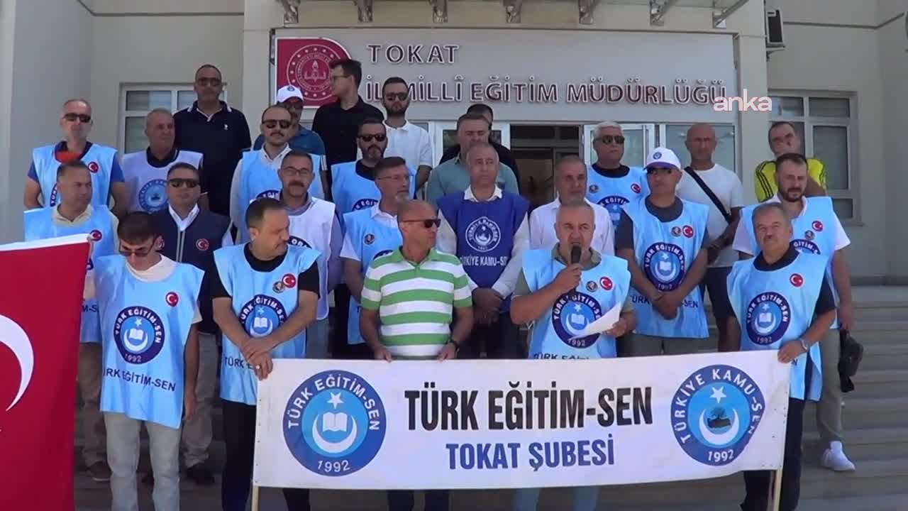 Memurlar iş bırakıyor... Türk Sağlık Sen Tokat Şubesi'nden simitli protesto