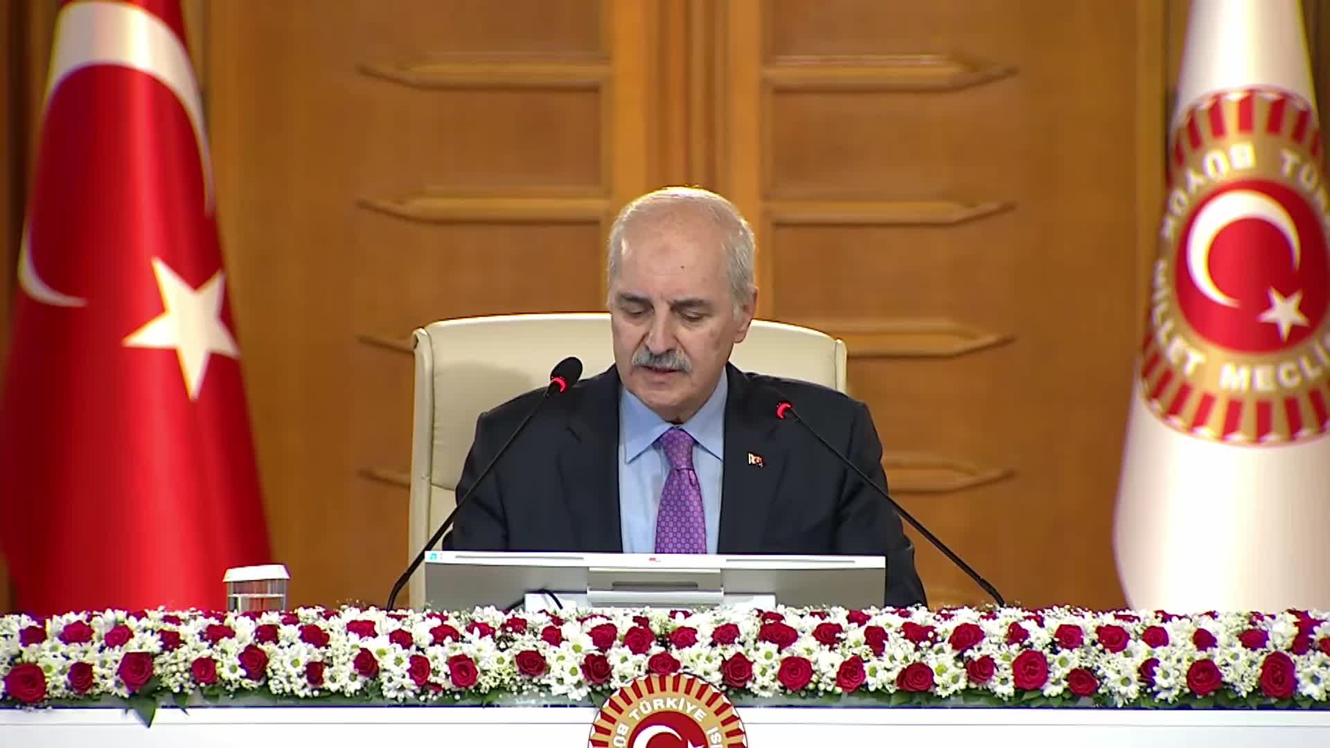 Milli Dayanışma Kardeşlik ve Demokrasi Komisyonu... Numan Kurtulmuş: "TBMM hiçbir pazarlığın içerisinde olmadan bu sürecin bir an evvel bitirilmesi için üzerine düşen sorumluluğu yerine getirecektir"