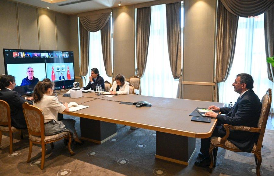 Ukrayna konulu “Gönüllüler Koalisyonu Liderler Toplantısı”na Cumhurbaşkanı Yardımcısı Yılmaz katıldı