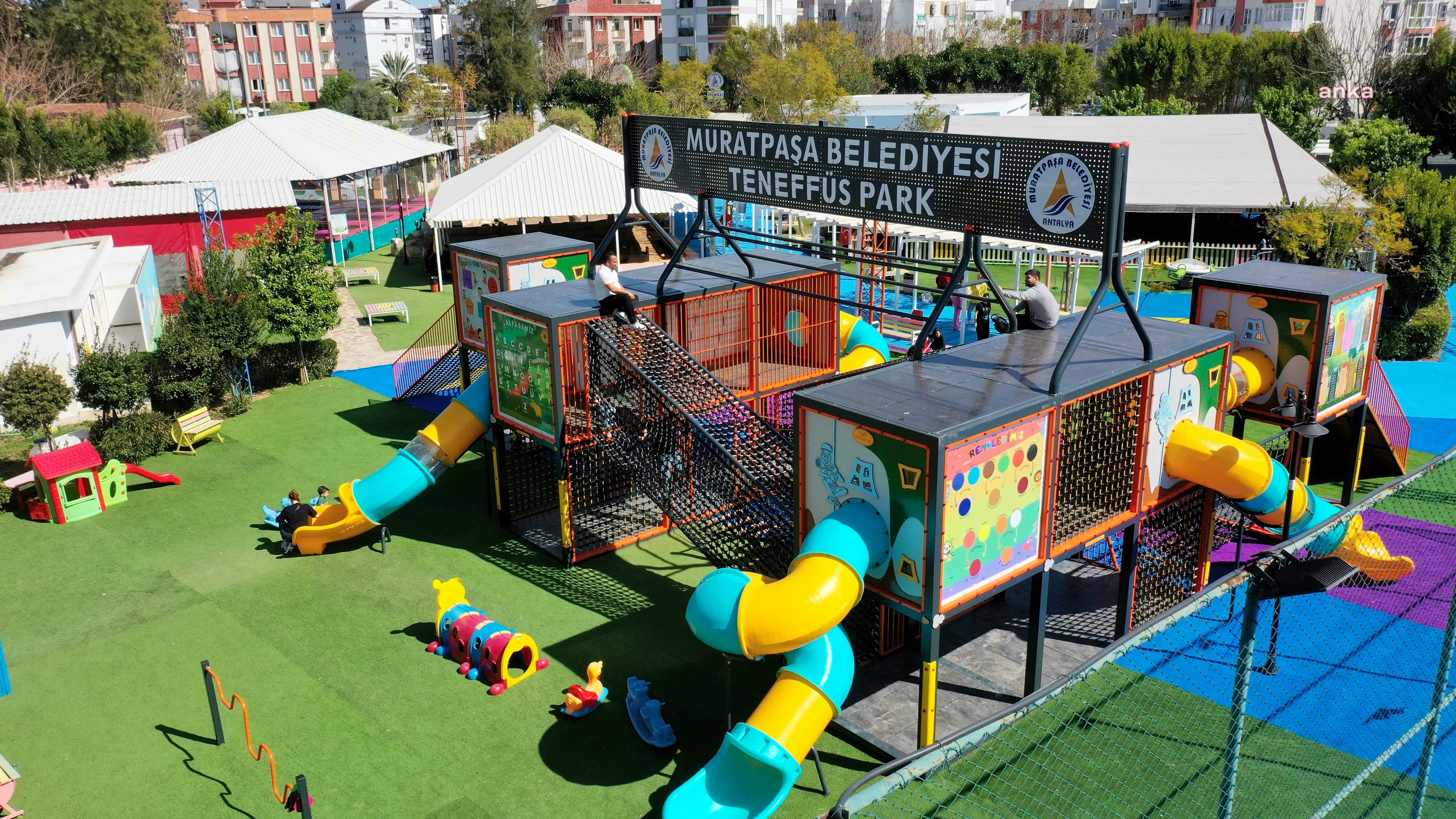 Muratpaşa'da yaz tatilinin eğlencesi Teneffüs Park'ta