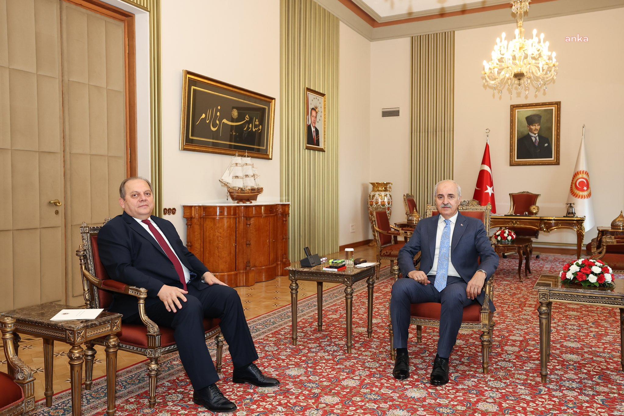 Numan Kurtulmuş, Yargıtay Başkanı Ömer Kerkez ile görüştü