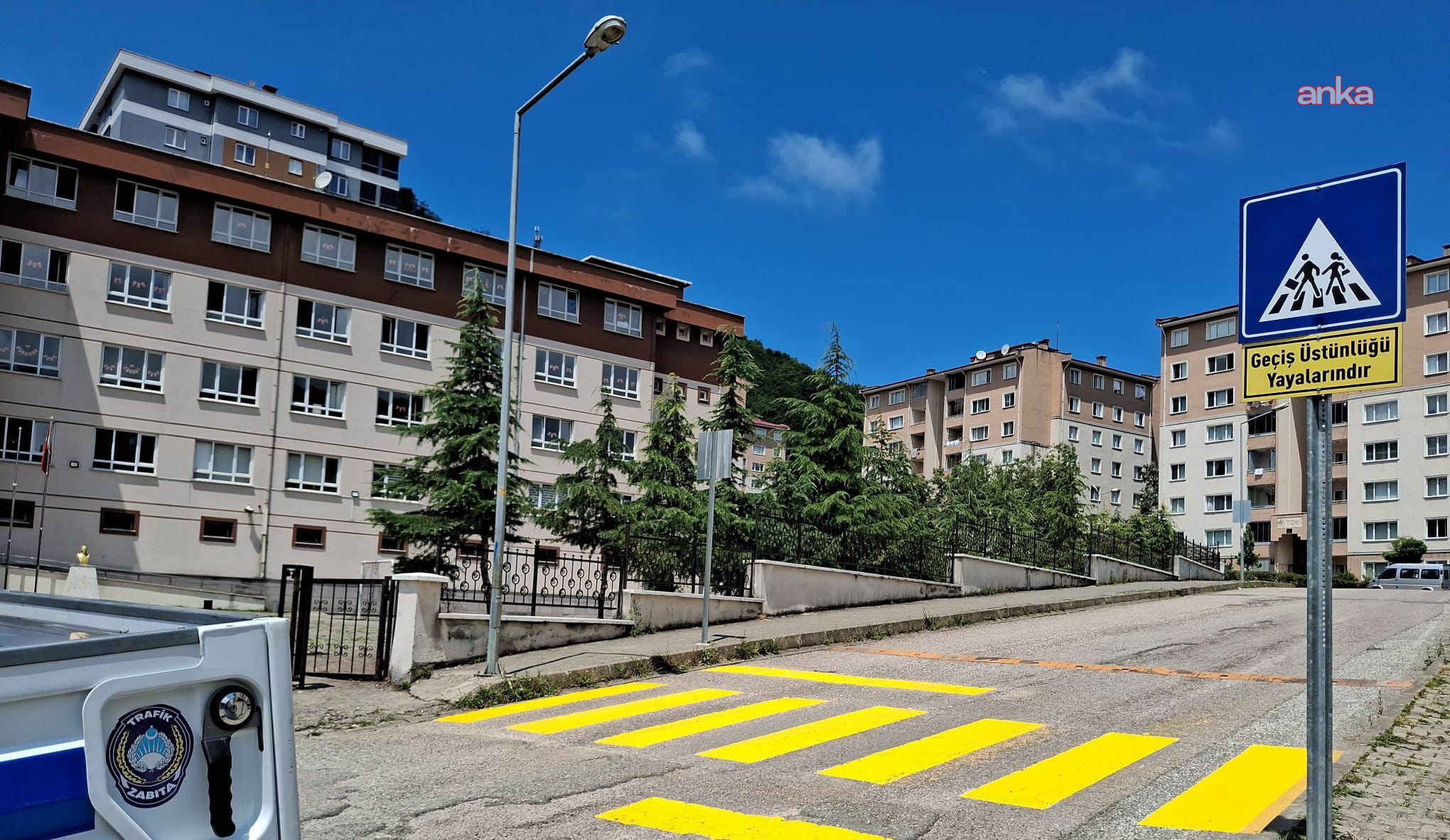 Giresun Belediyesi’nden okul çevrelerinde yol güvenliği çalışması