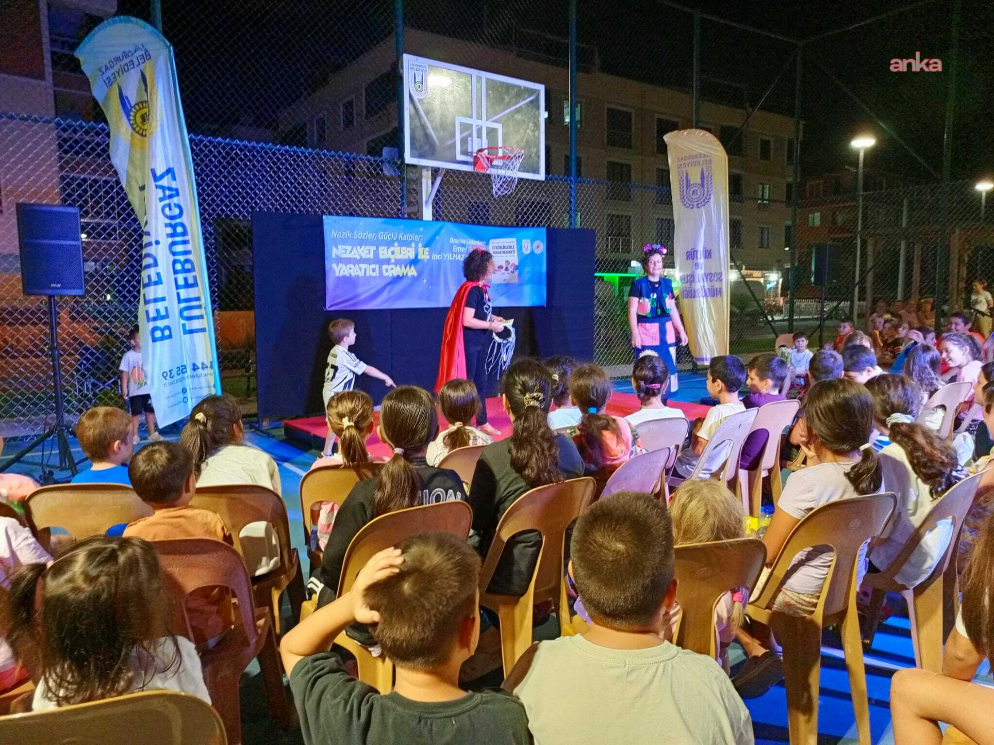 Lüleburgaz'da çocuklara akran nezaketi oyunlarla anlatılıyor